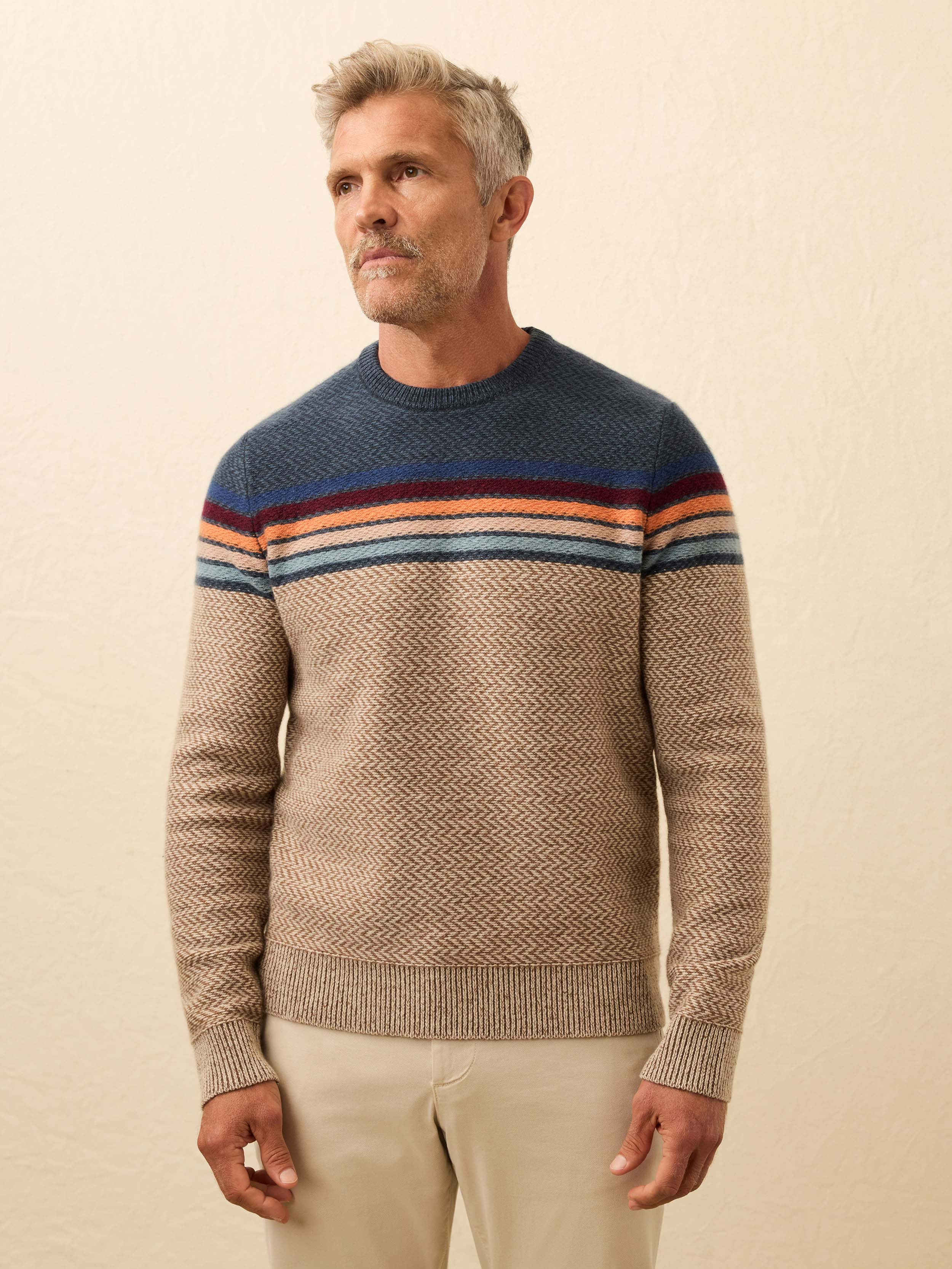 Donegal Crewneck Sweater - Twilight Sky Ombre