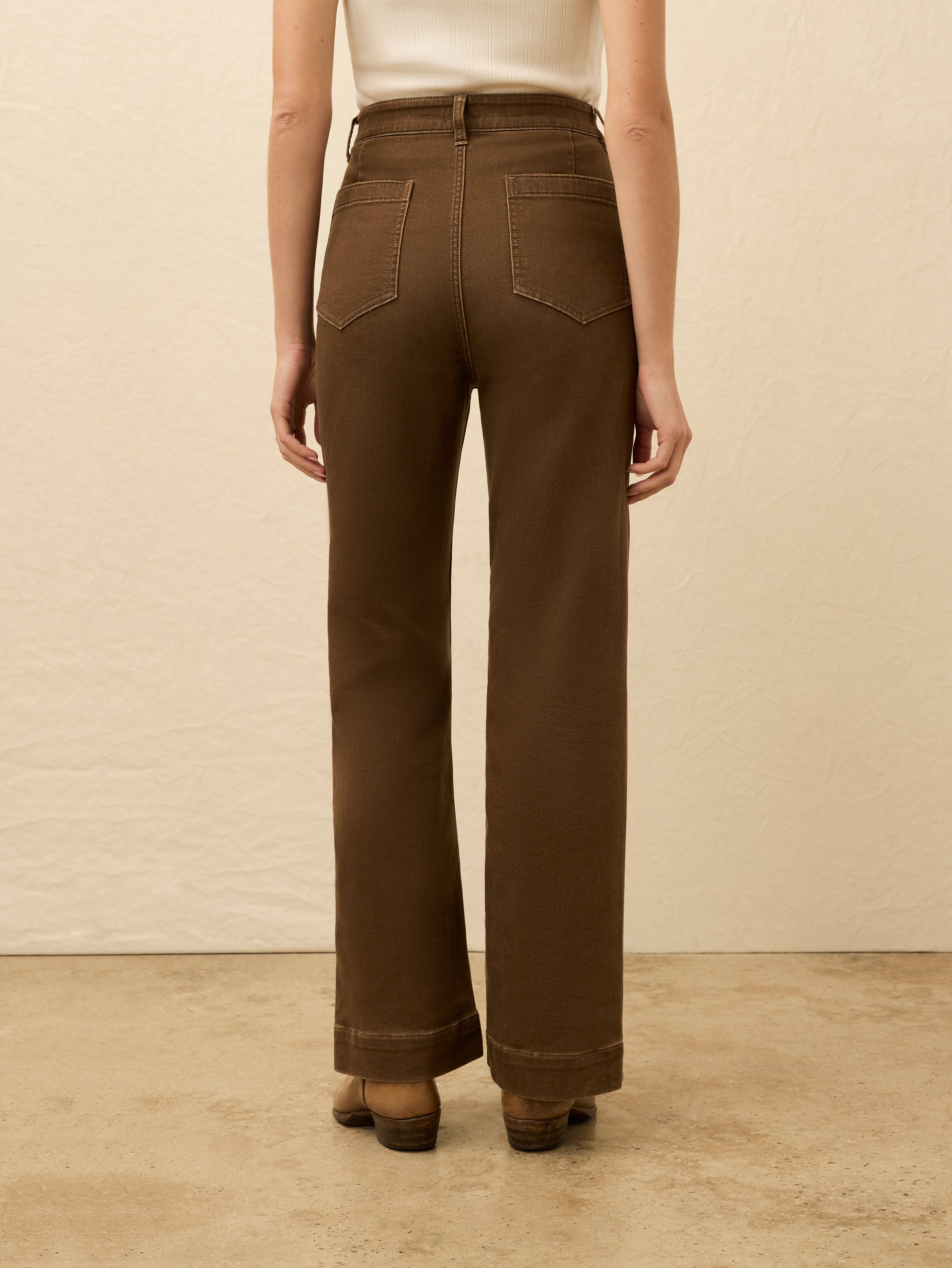 Stretch Terry Patch Pocket Pant - Walnut | Faherty Brand