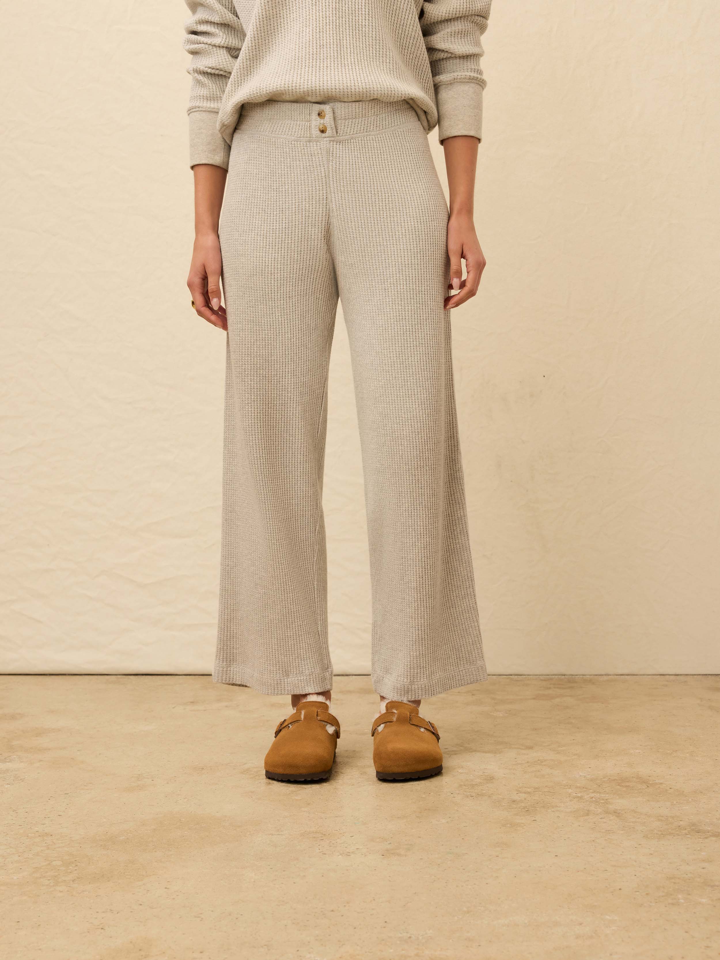 Après Waffle Pant - Light Grey Heather