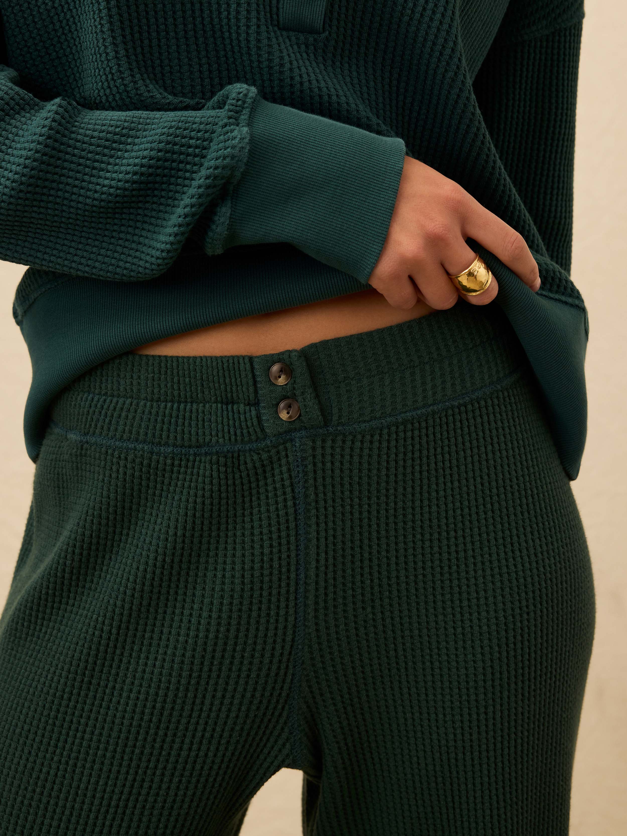 Apres Waffle Pant - Seamoss