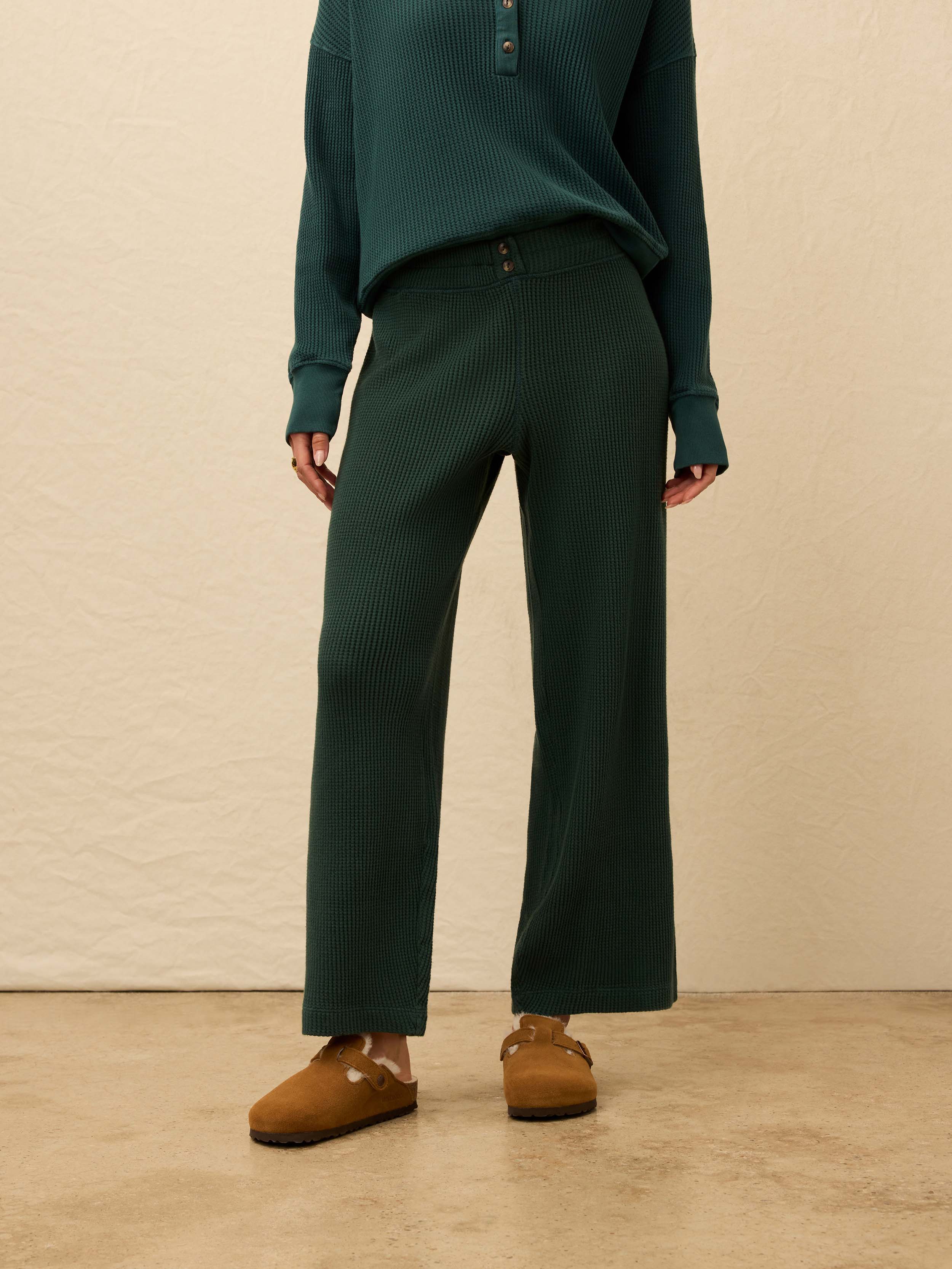 Apres Waffle Pant - Seamoss