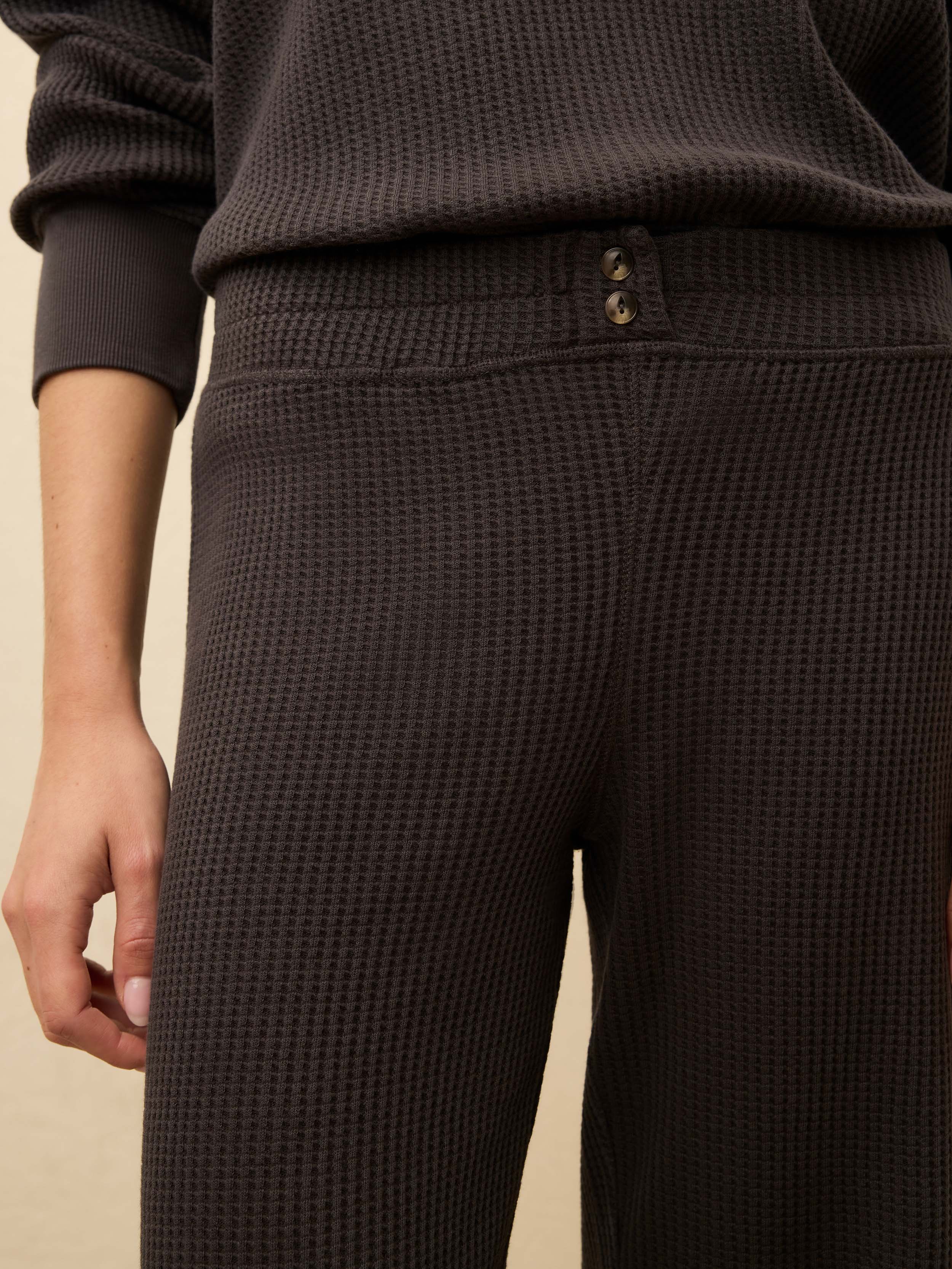 Après Waffle Pant - Washed Black