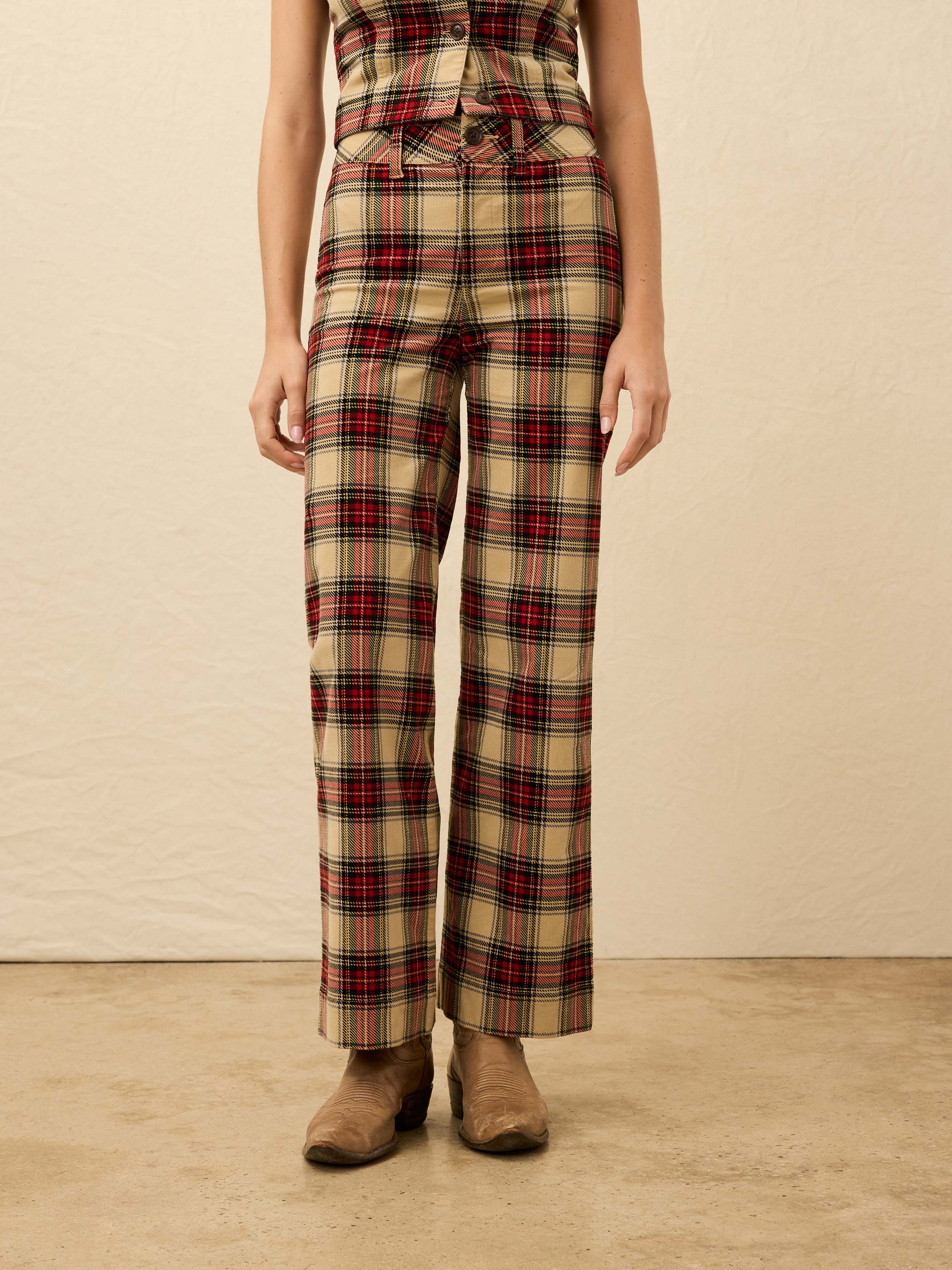 High Ridge Corduroy Pant - Winterstone Plaid