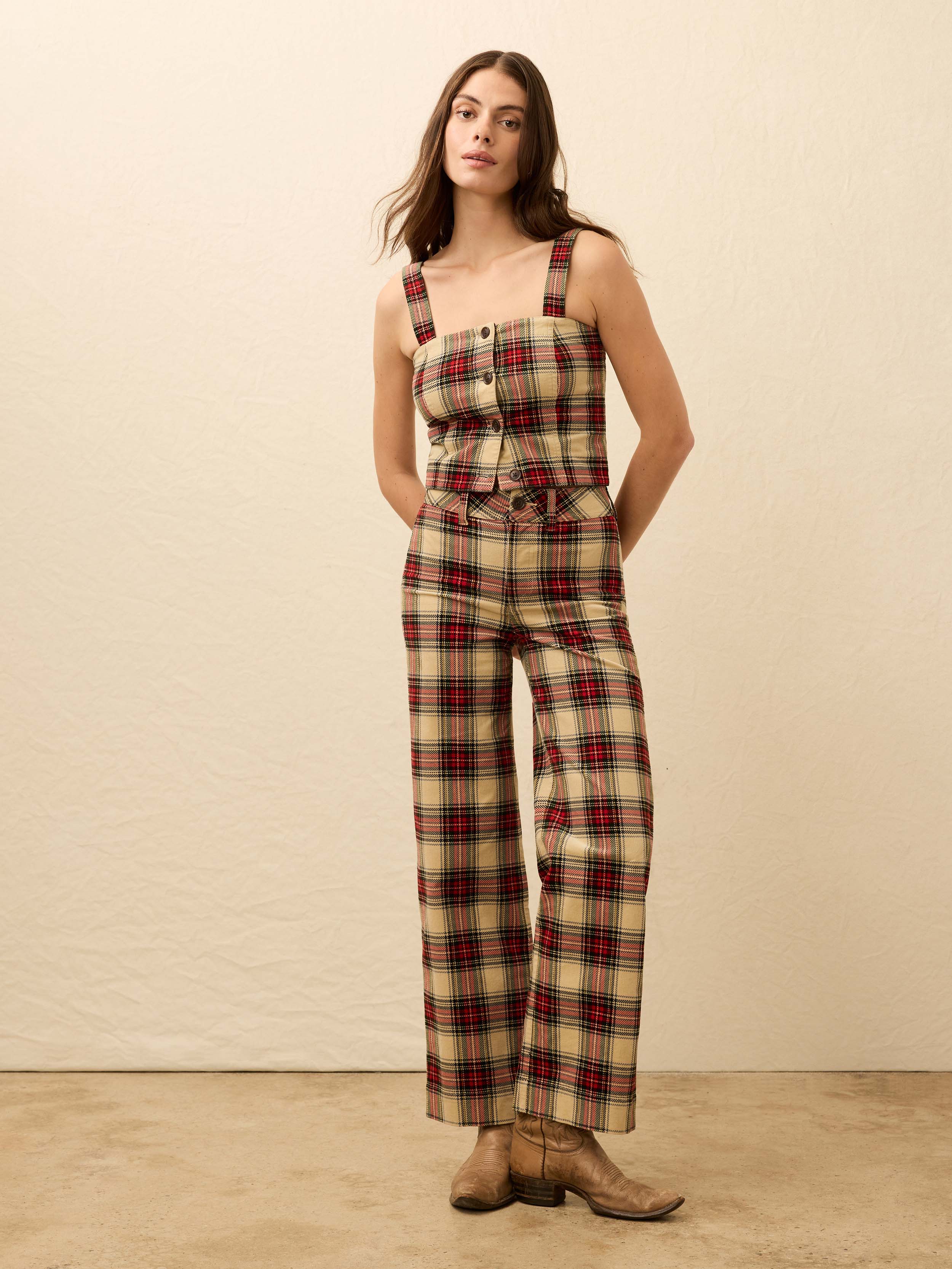 High Ridge Corduroy Pant - Winterstone Plaid