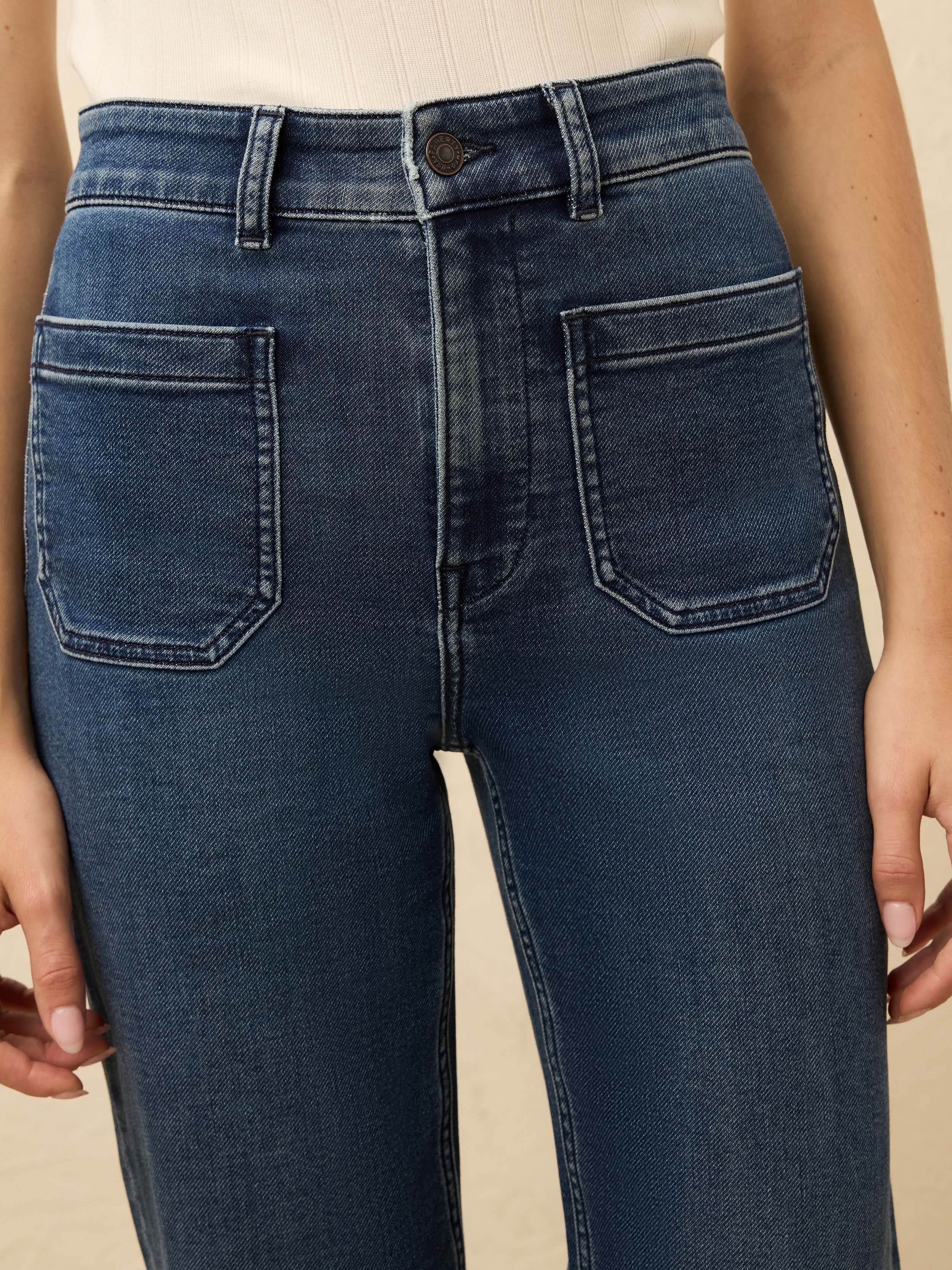 Stretch Terry Patch Pocket Pant - Creekstone Wash | Faherty Brand