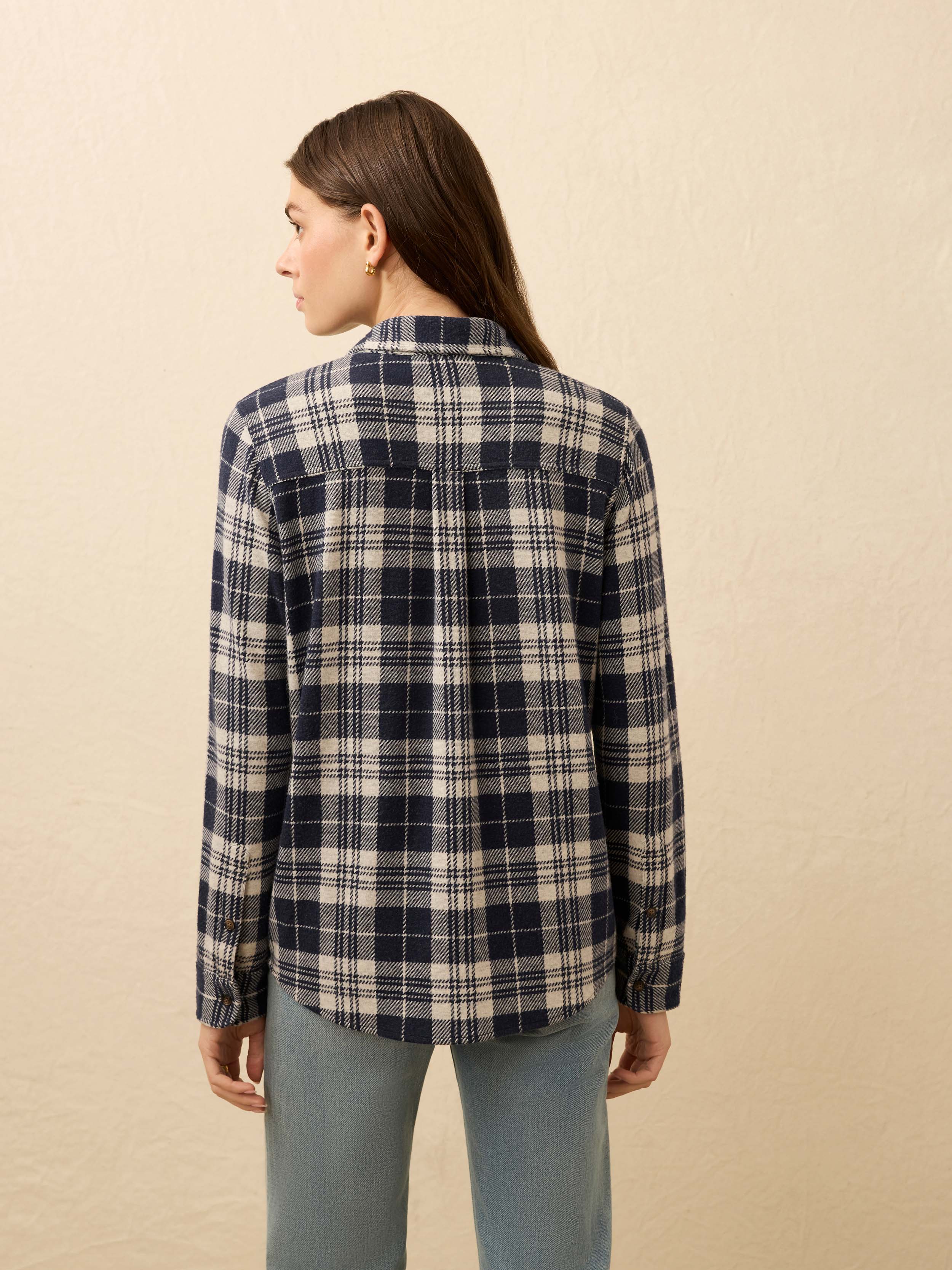 Legend™ Sweater Shirt - Sapphire Lake Plaid