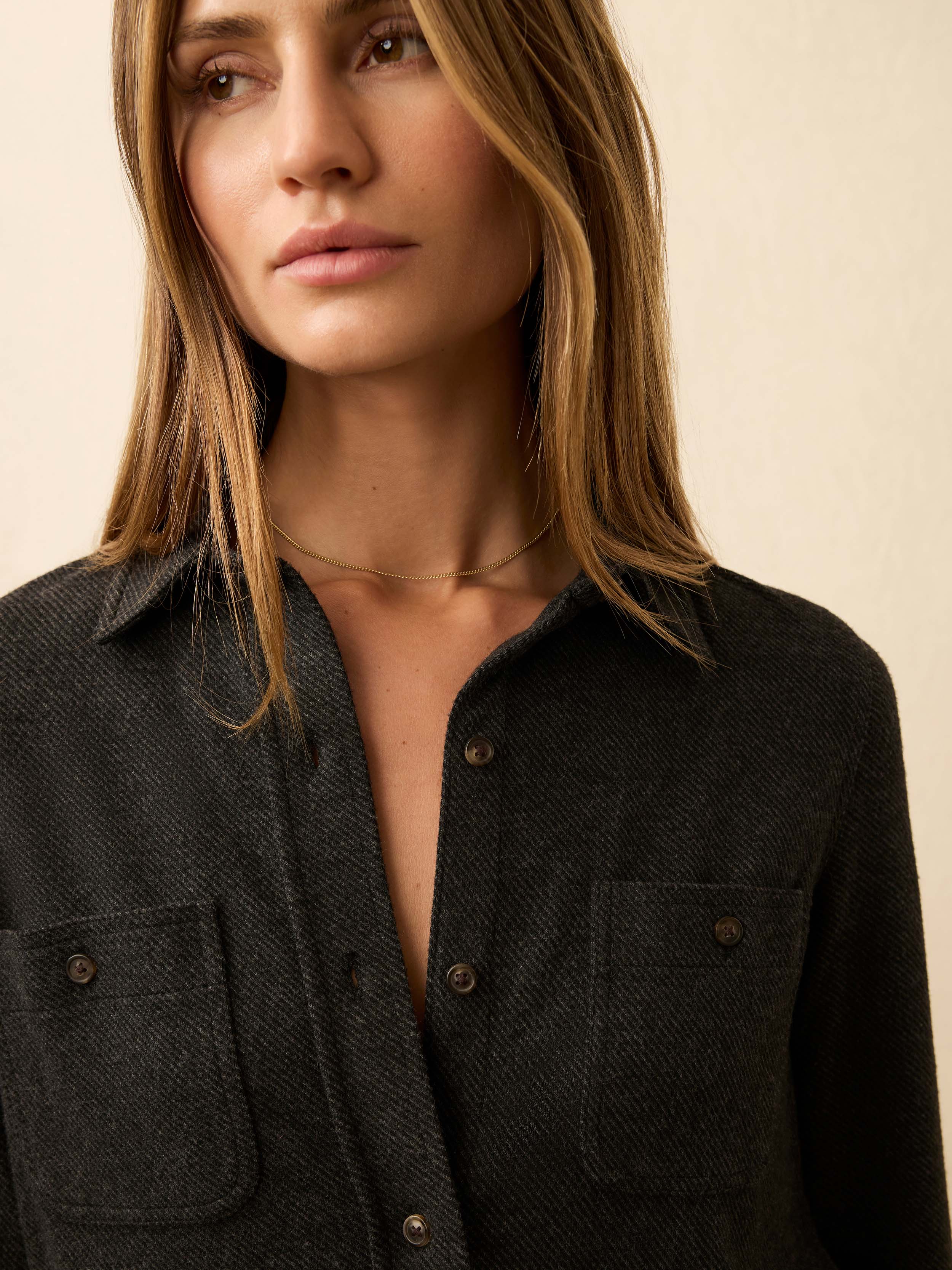 Legend™ Sweater Shirt - Heathered Black Twill