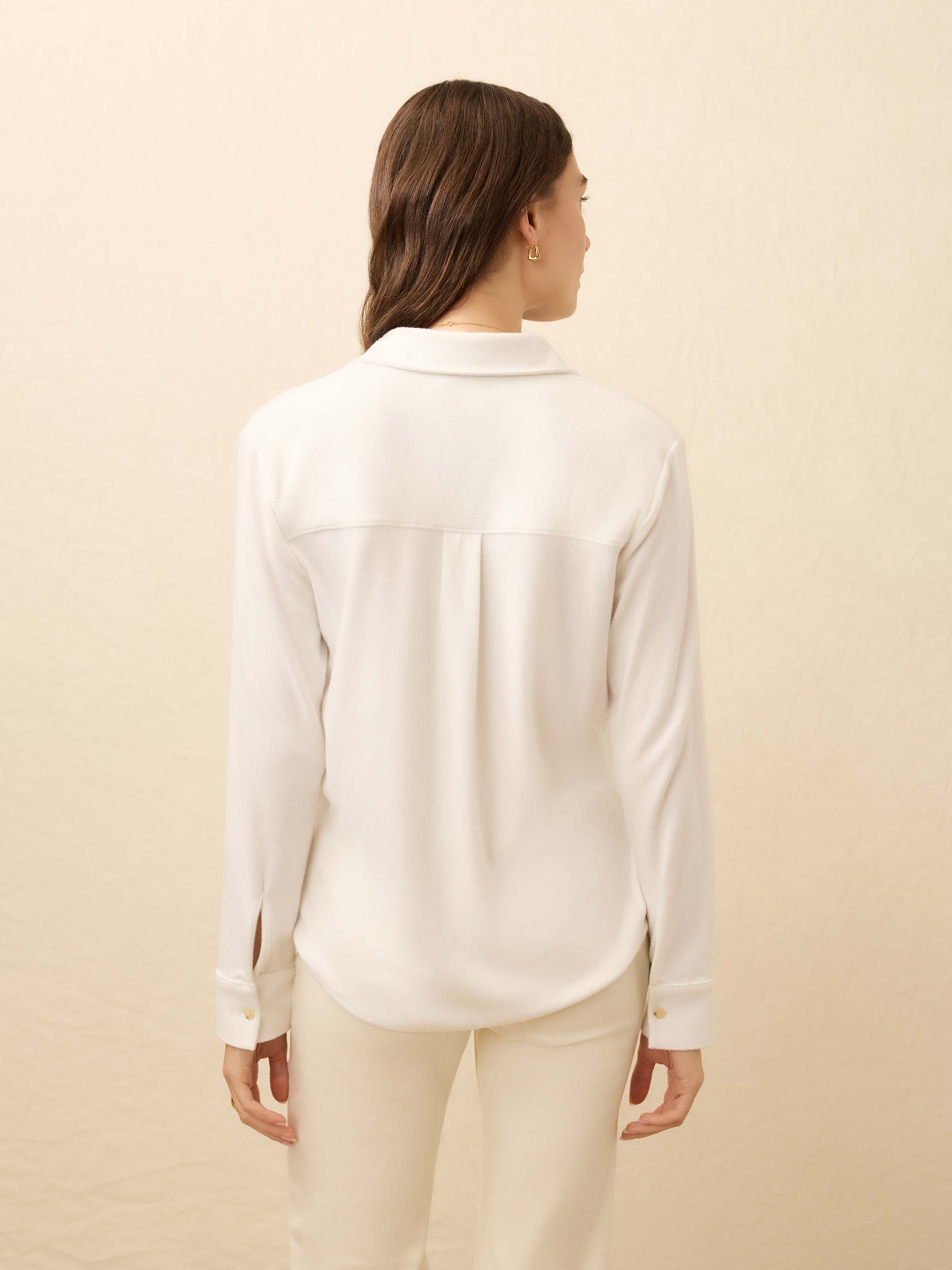 Legend™ Classic Sweater Shirt - Pure White Twill | Faherty Brand