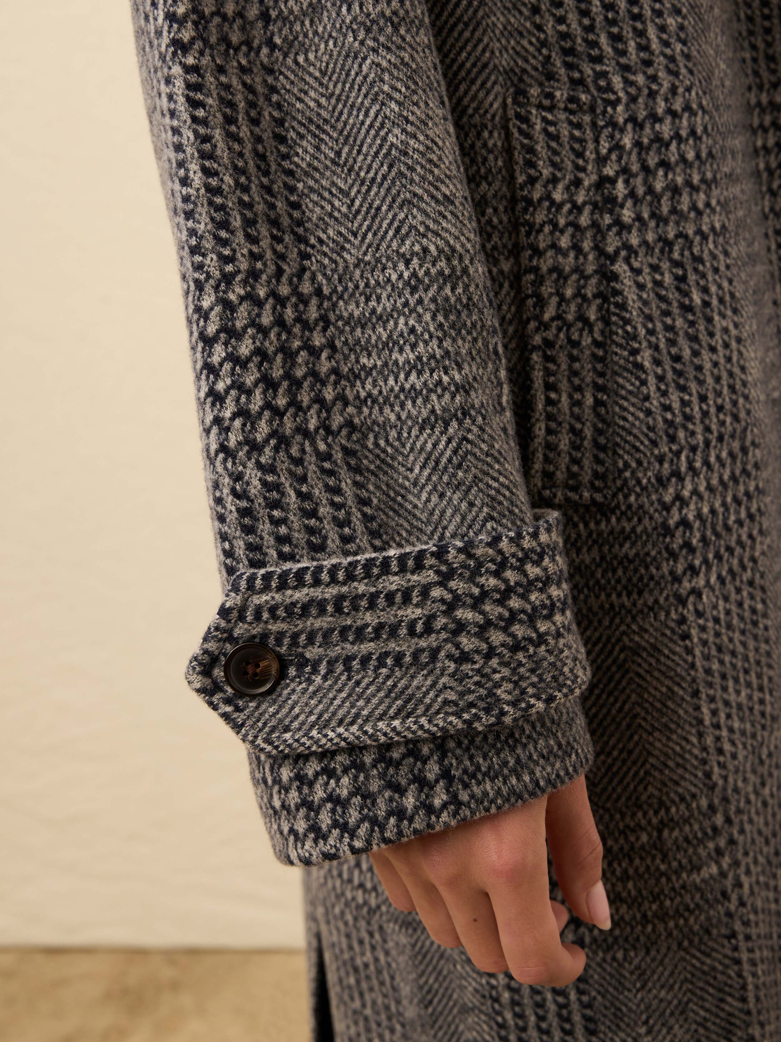 Atlantic Knit Coat - Moontide Glen Plaid
