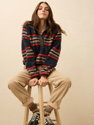 Fireside Fleece Popover - Fireside Stripe