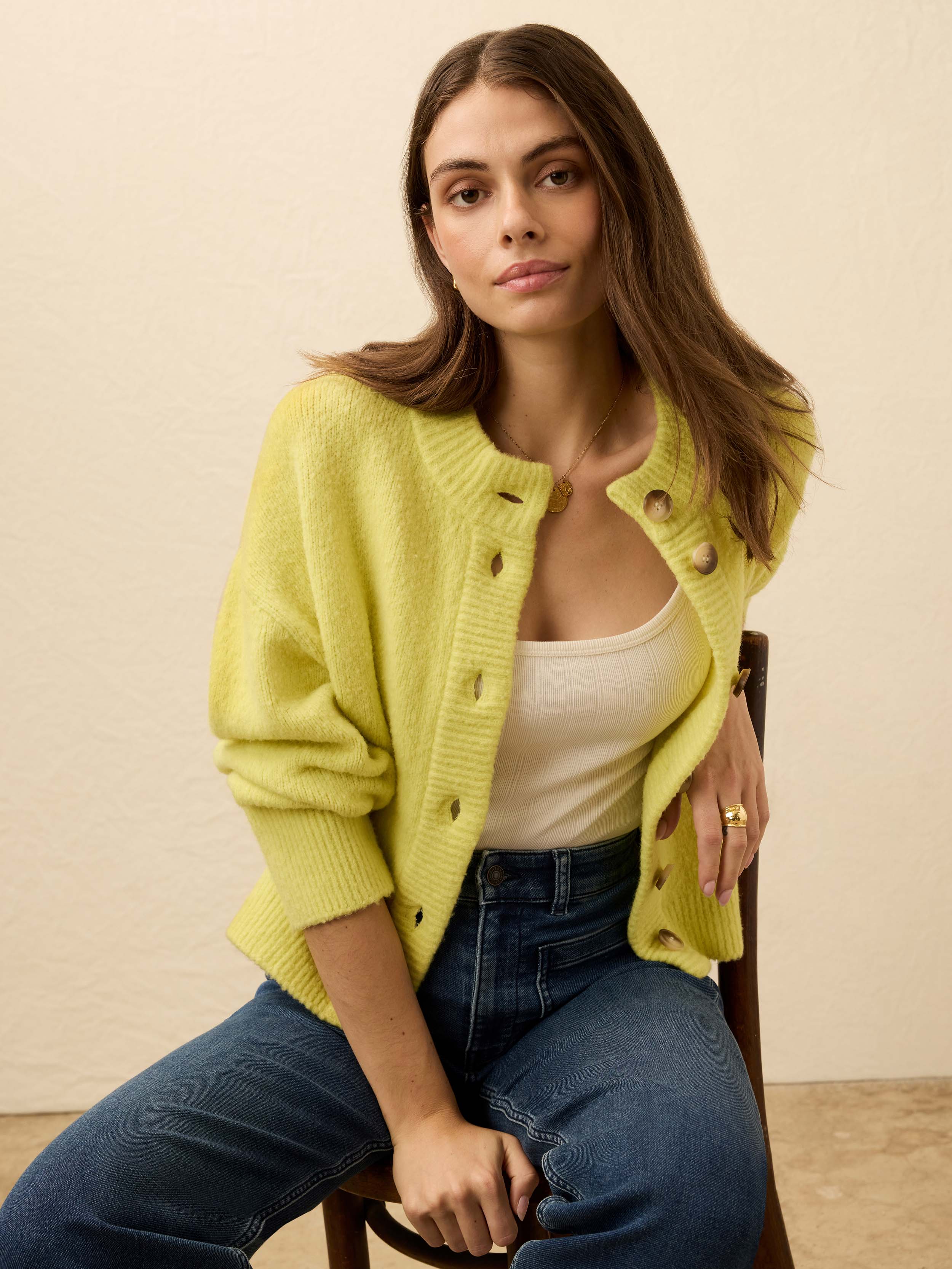 Alpine Cozy Cardigan - Citrus Shore