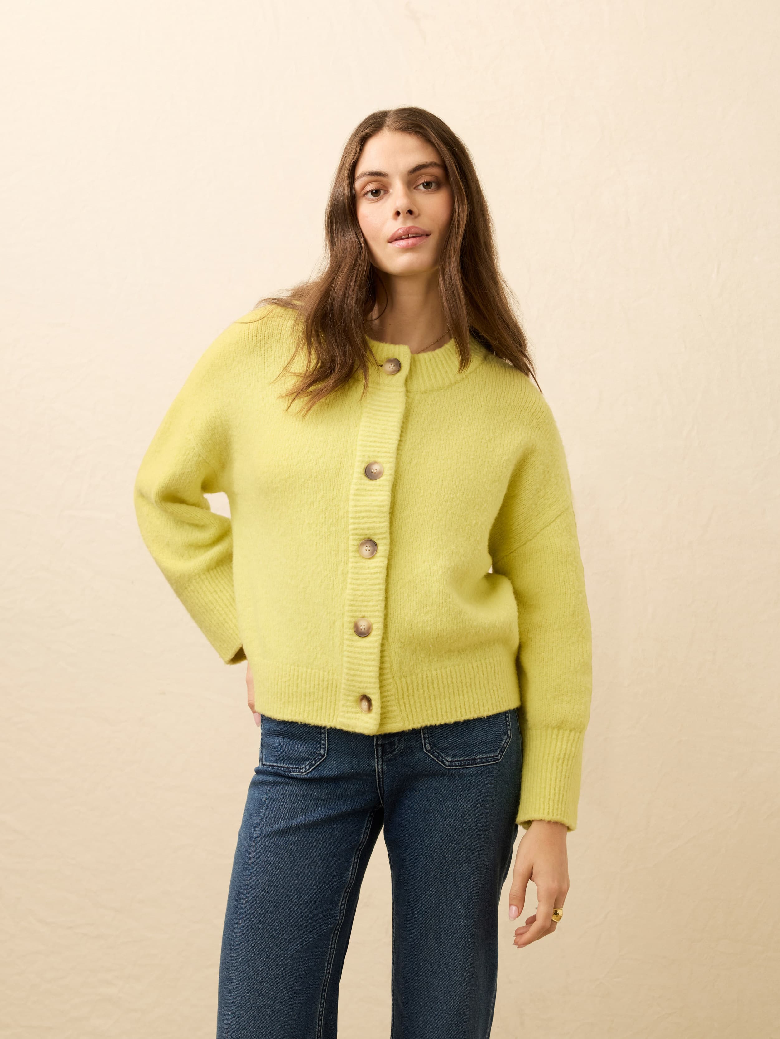 Alpine Cozy Cardigan - Citrus Shore | Faherty Brand