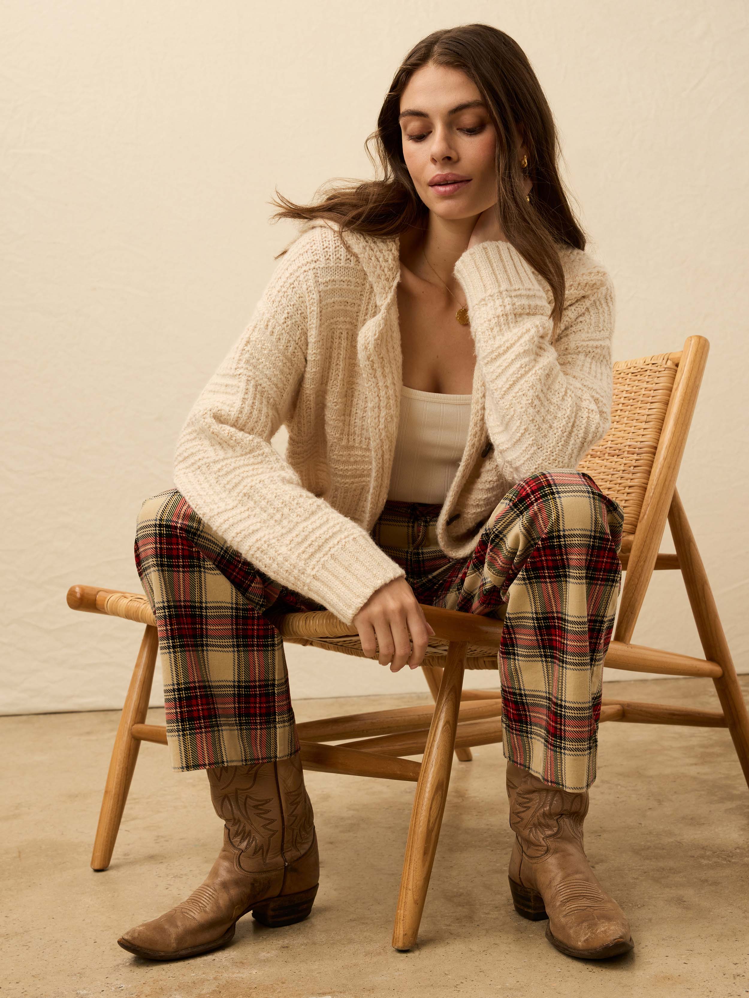 Heirloom Cotton Outback Cardigan - Cream