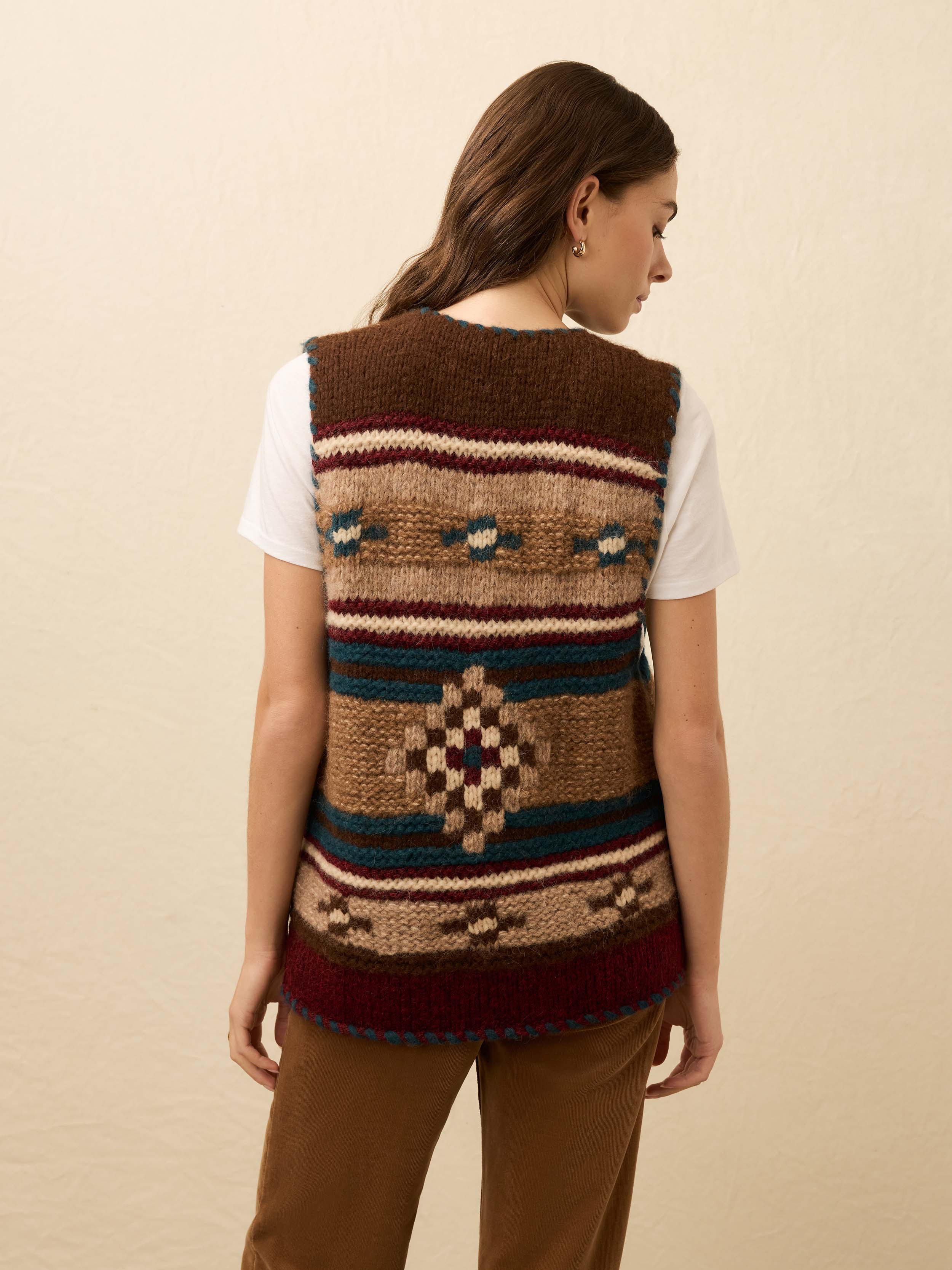B. Yellowtail Hand Knit Sweater Vest - Pretty Eagle