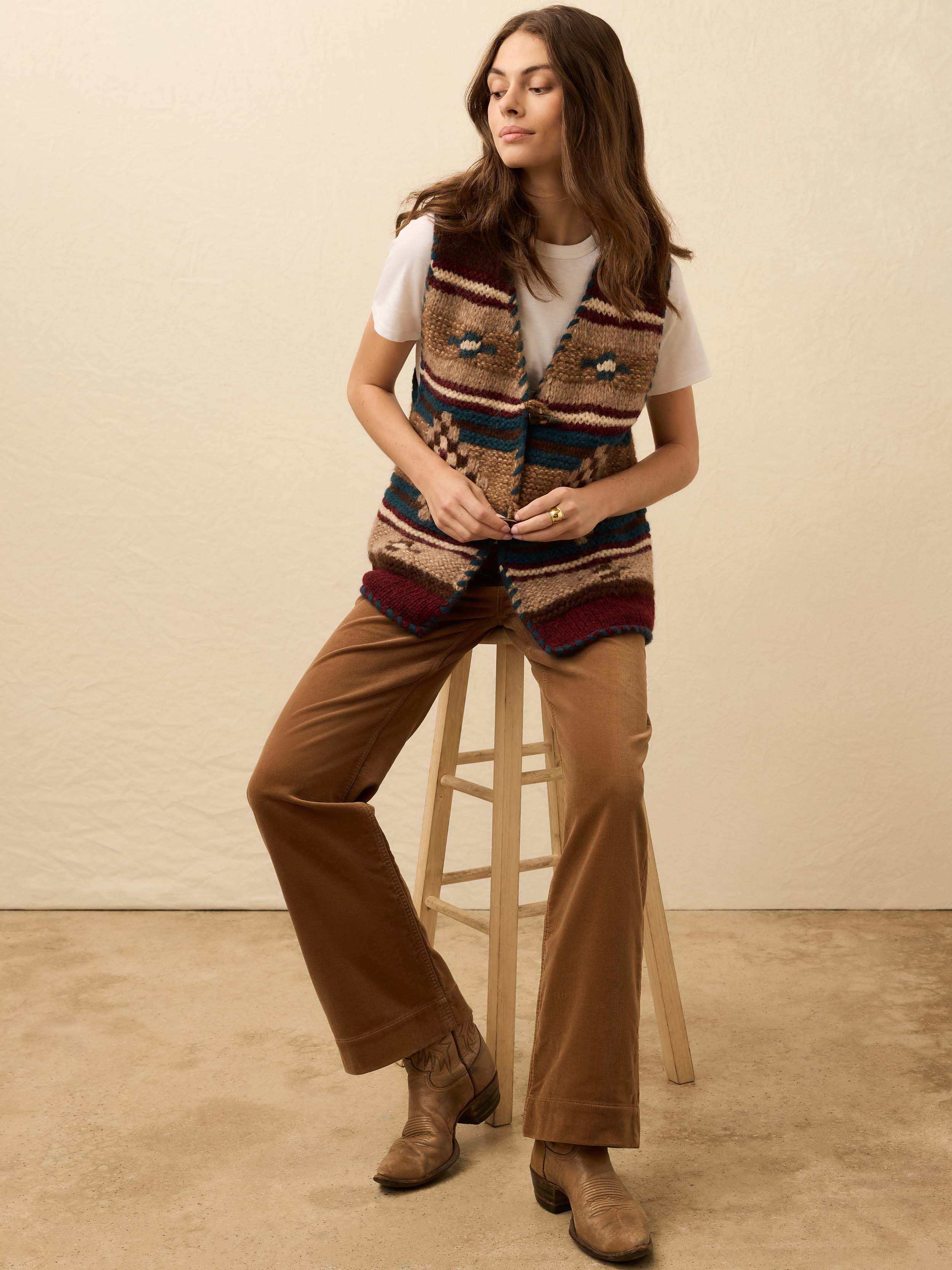 Bibiy B. Club Knit Vest ニットベスト BIBIY. MADE | B. CLUB KNIT RED｜Bibiy.