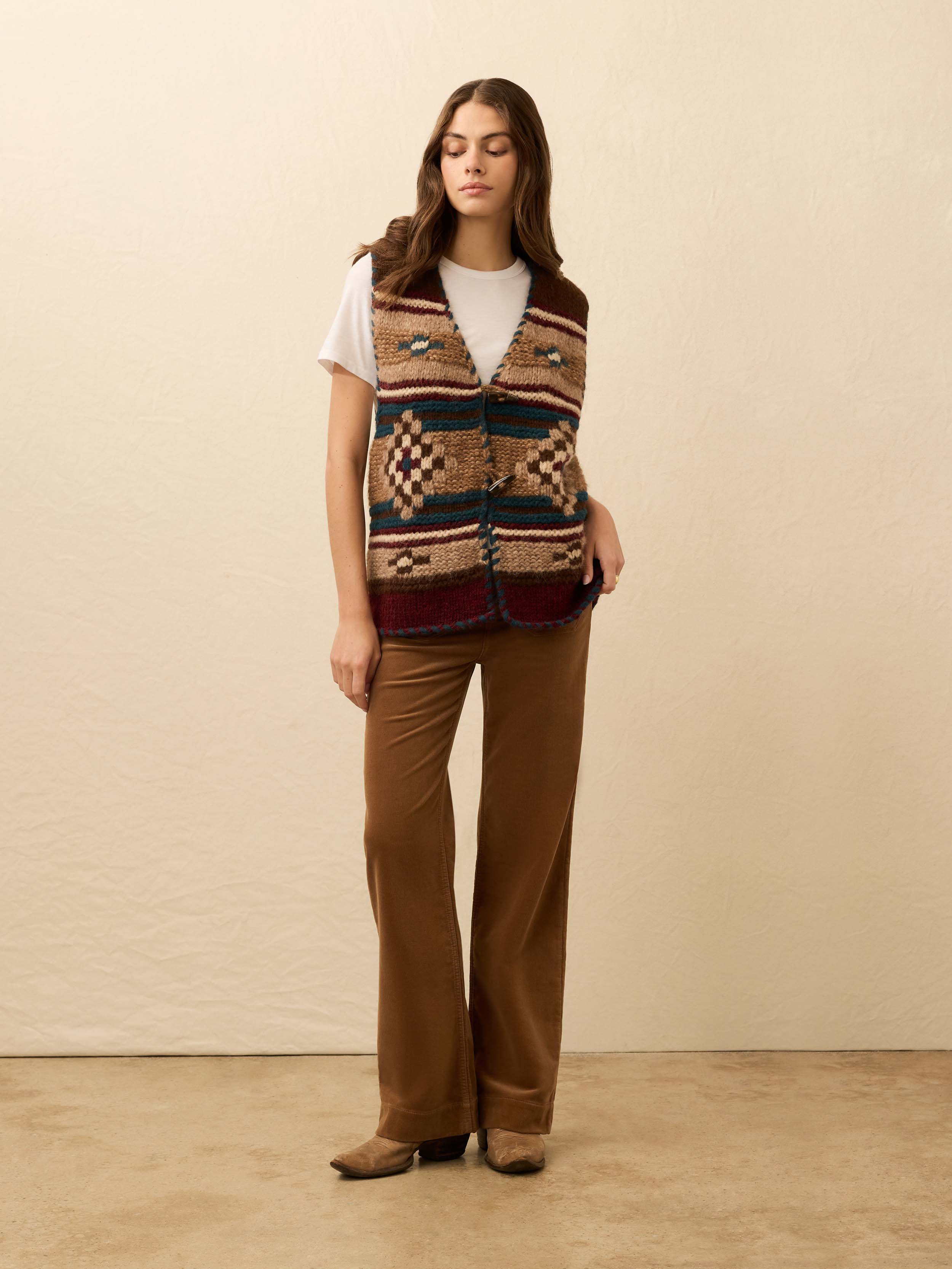 B. Yellowtail Hand Knit Sweater Vest - Pretty Eagle