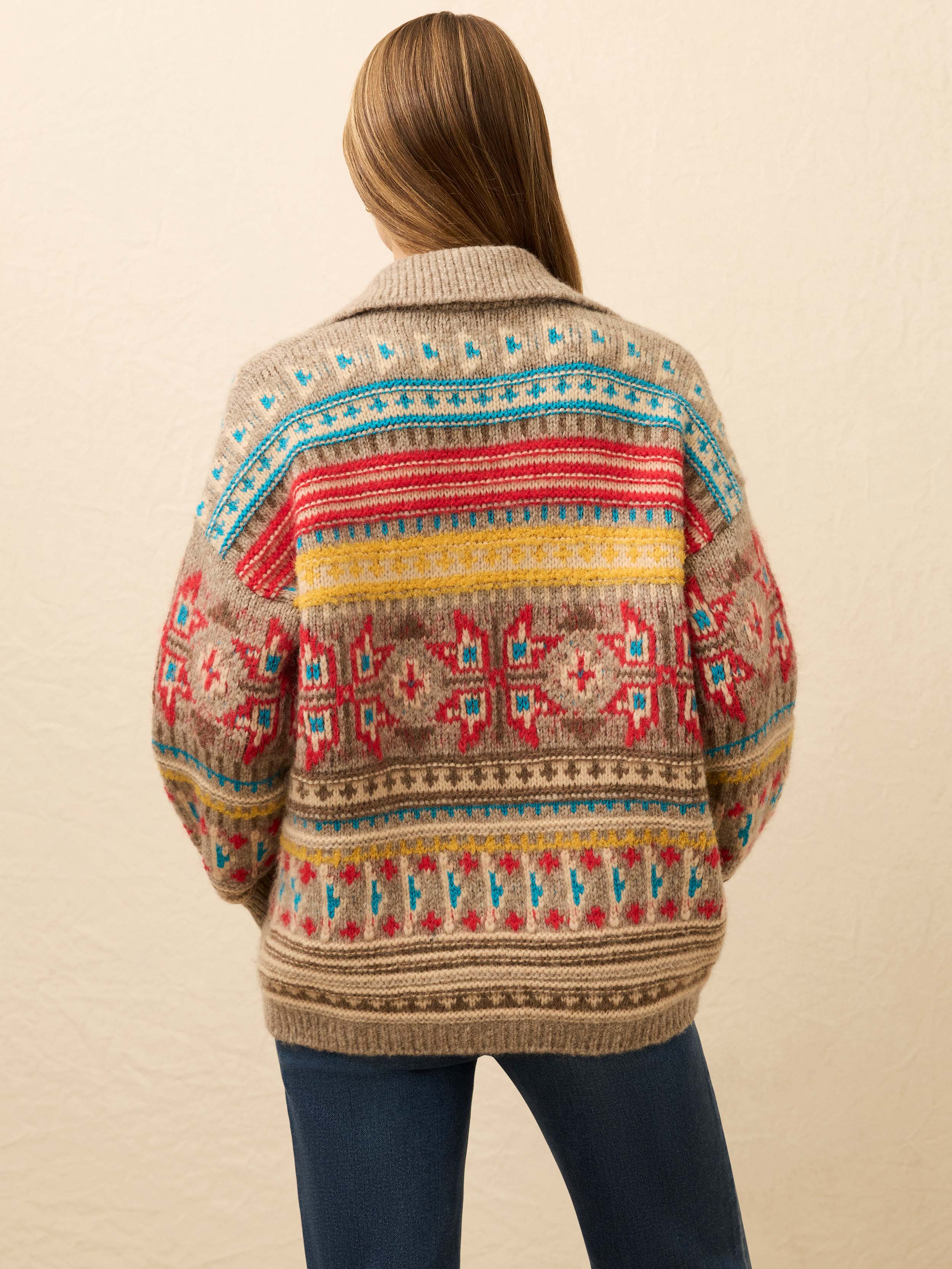 Native Knitter Desert Bloom Cardigan - Squash Blossom | Faherty Brand