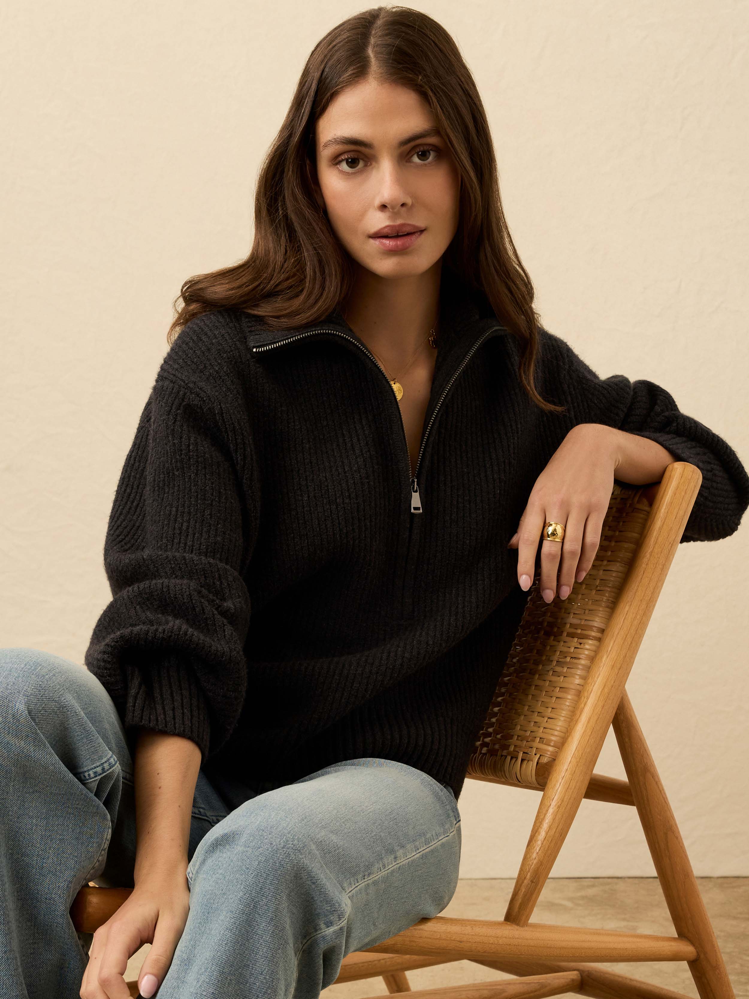 Jackson Quarter Zip - Charcoal Heather