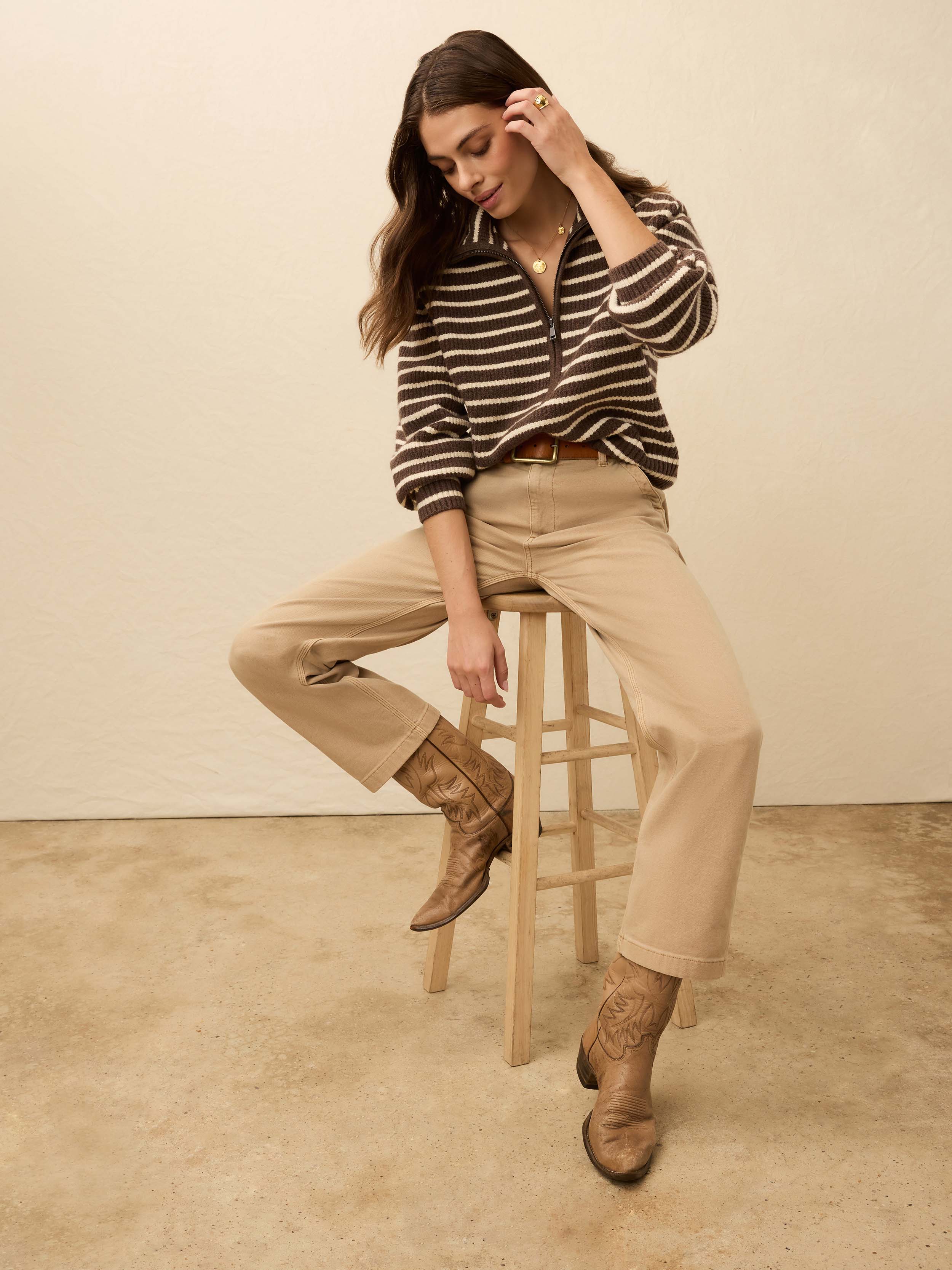 トップス Mocha Axel Turtleneck Top | Light Mocha