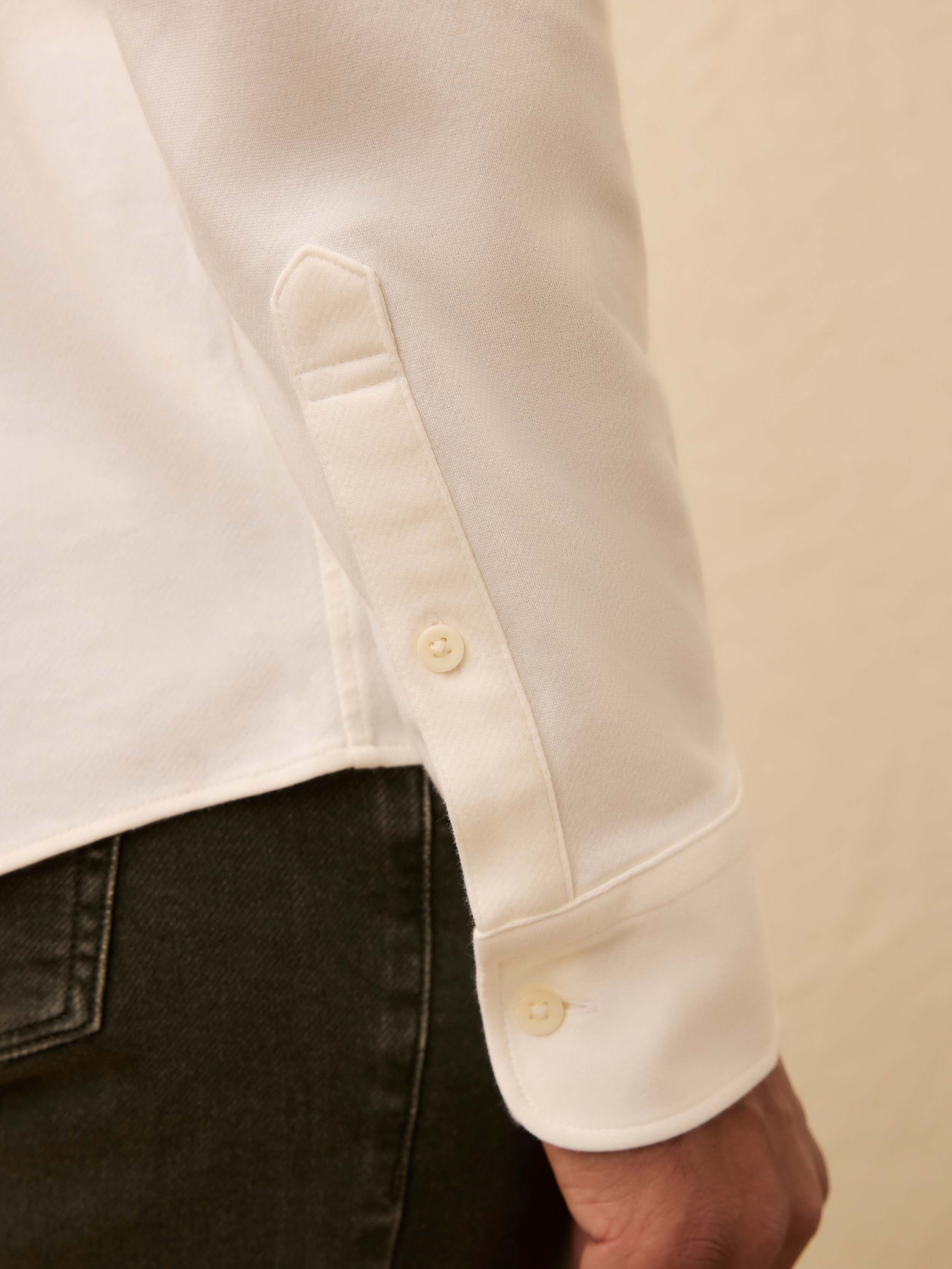  | Coastline Knit Shirt - White Wall | Faherty Brand