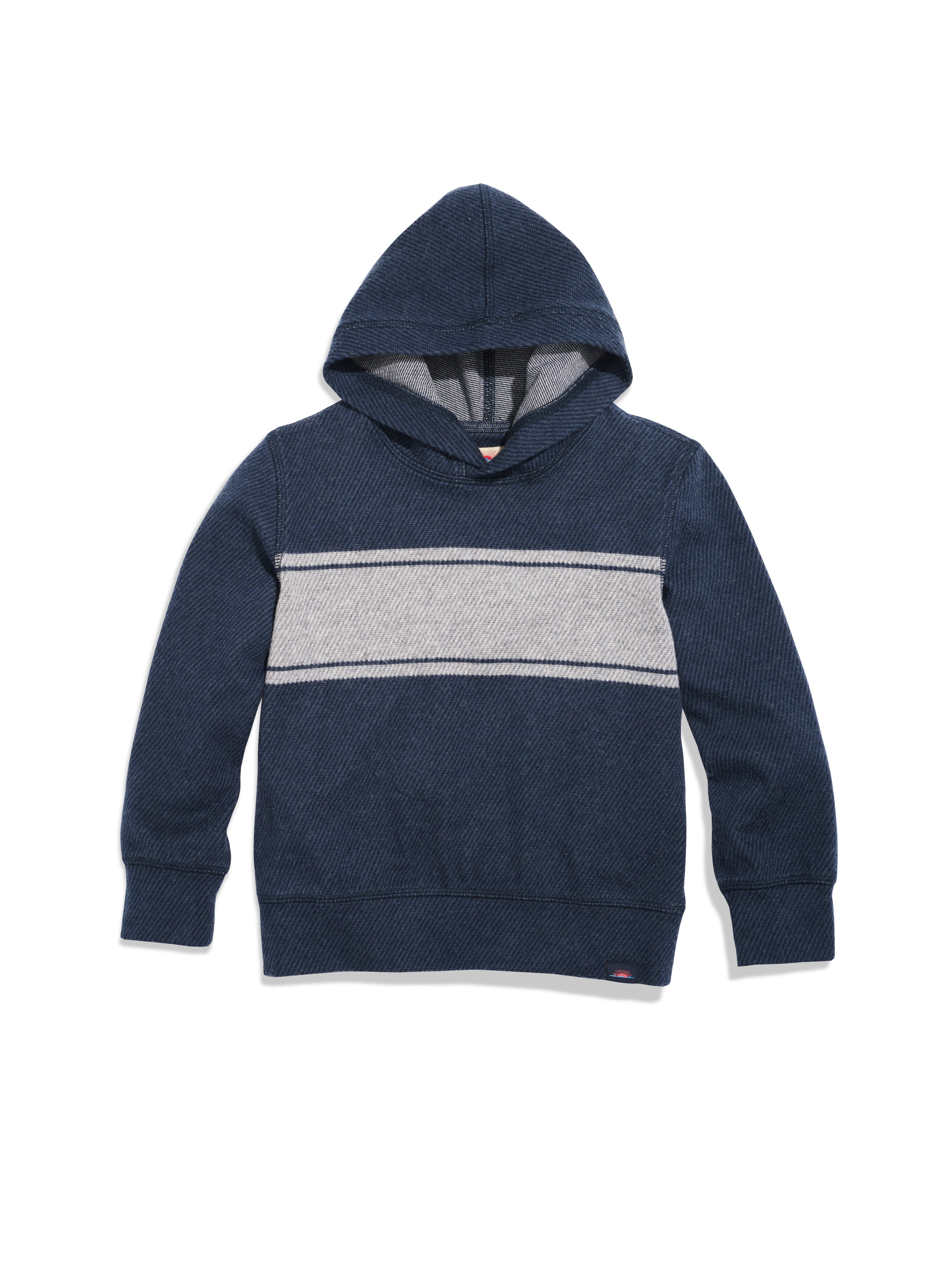 Kids Legend™ Sweater Hoodie - Brighton Navy Surf Stripe