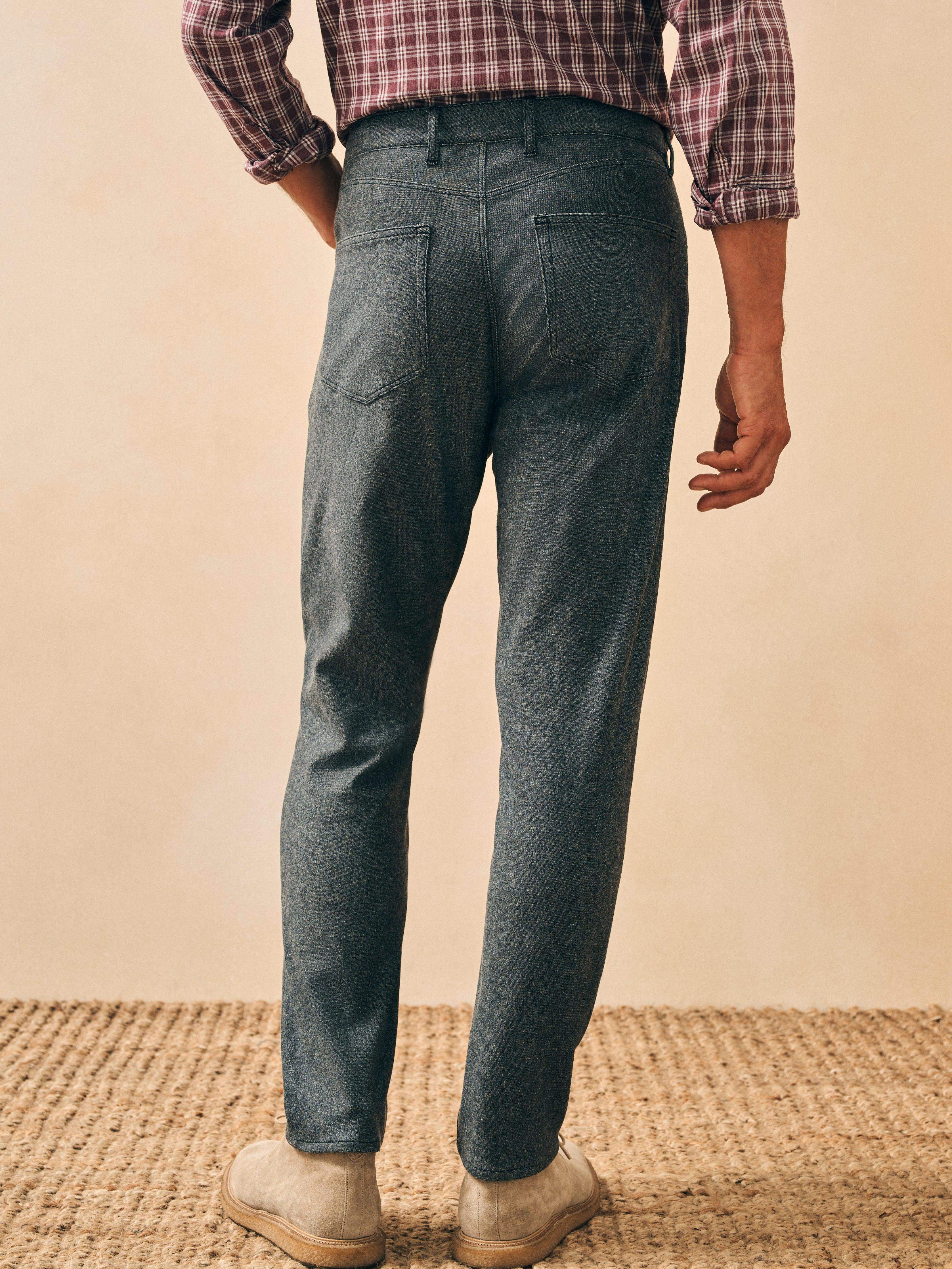 Knit Flannel 5-Pocket Pant