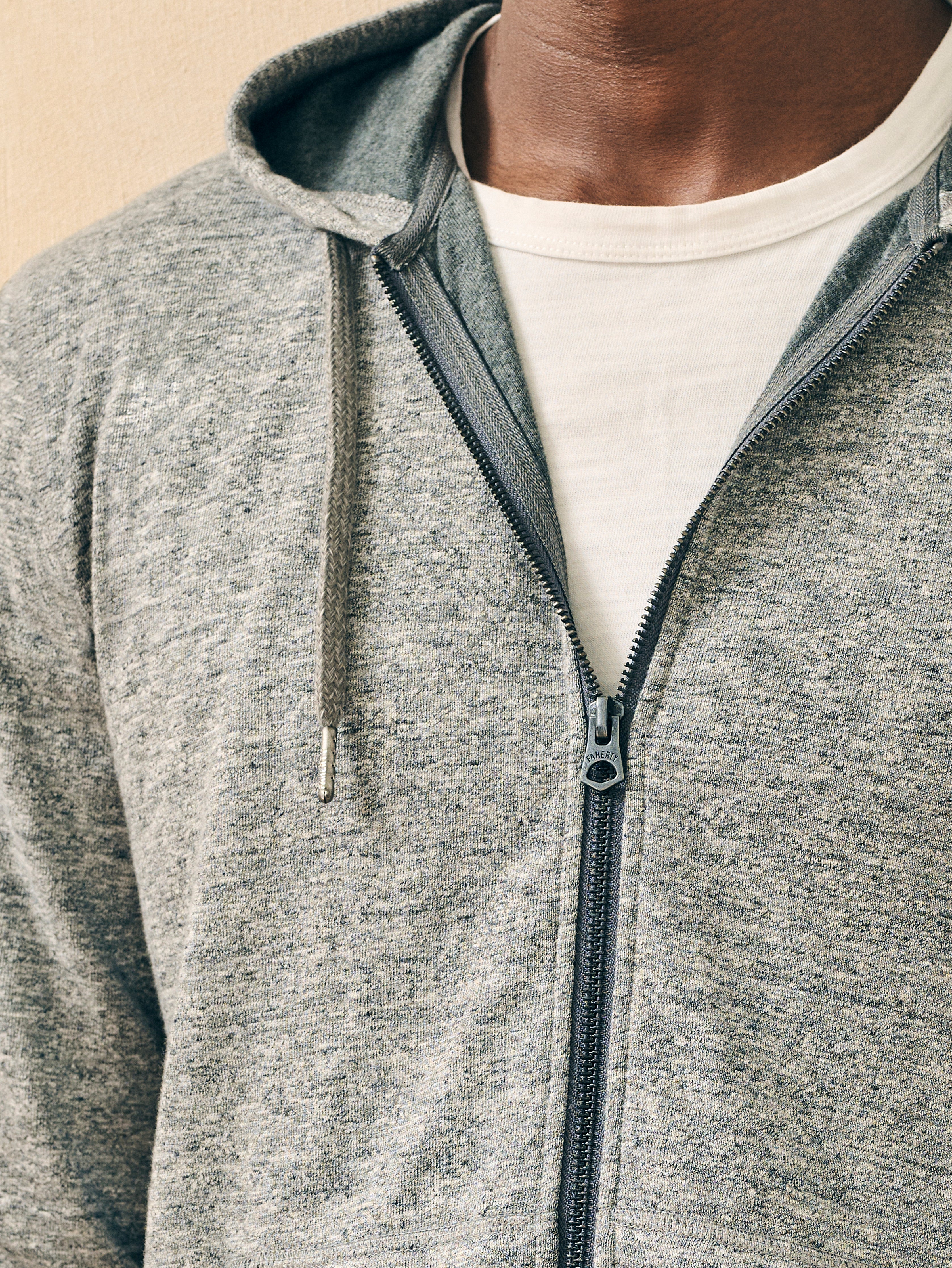 Double Knit Zip Hoodie