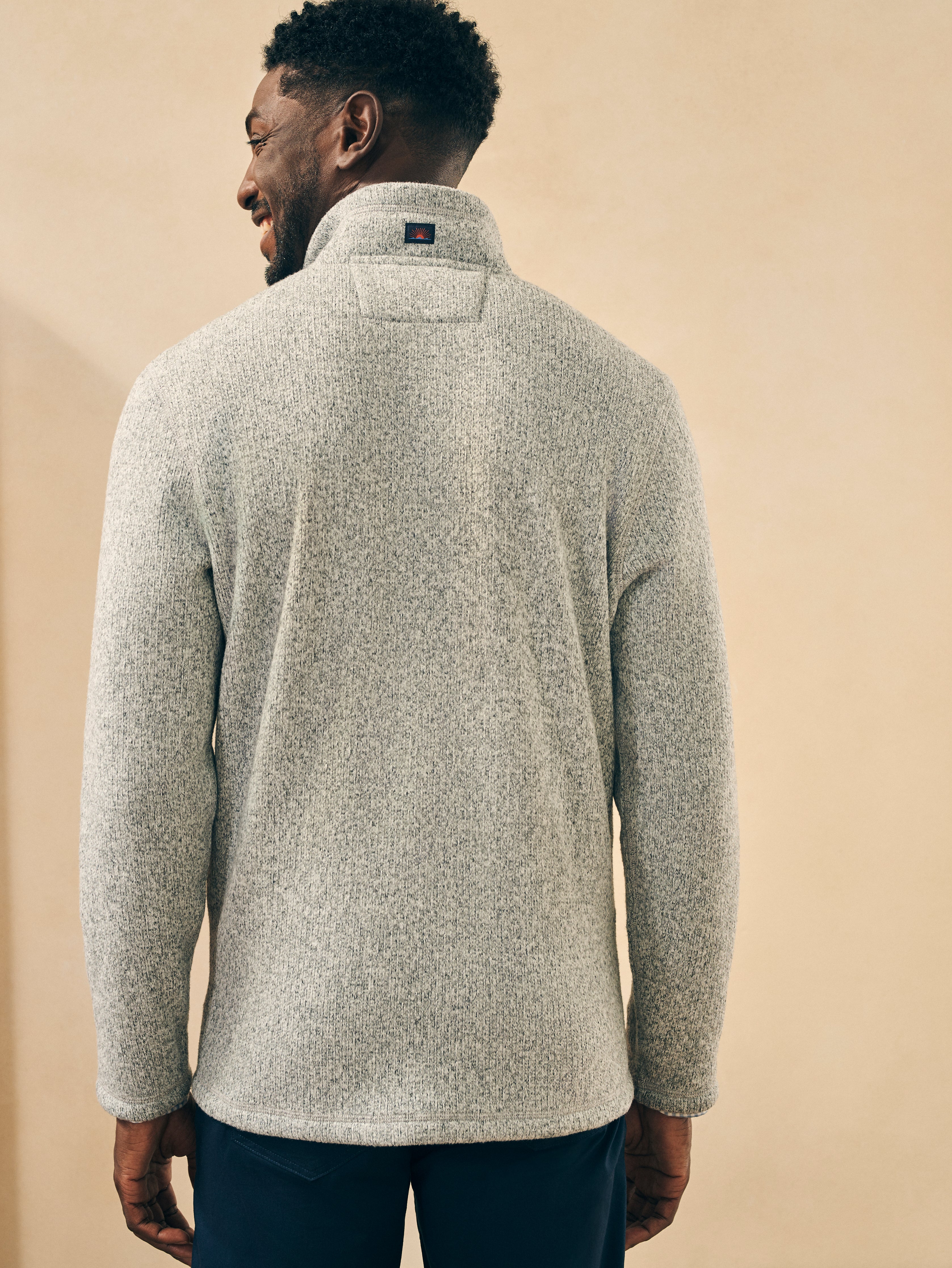 Sweater Fleece Full Zip - Light Granite