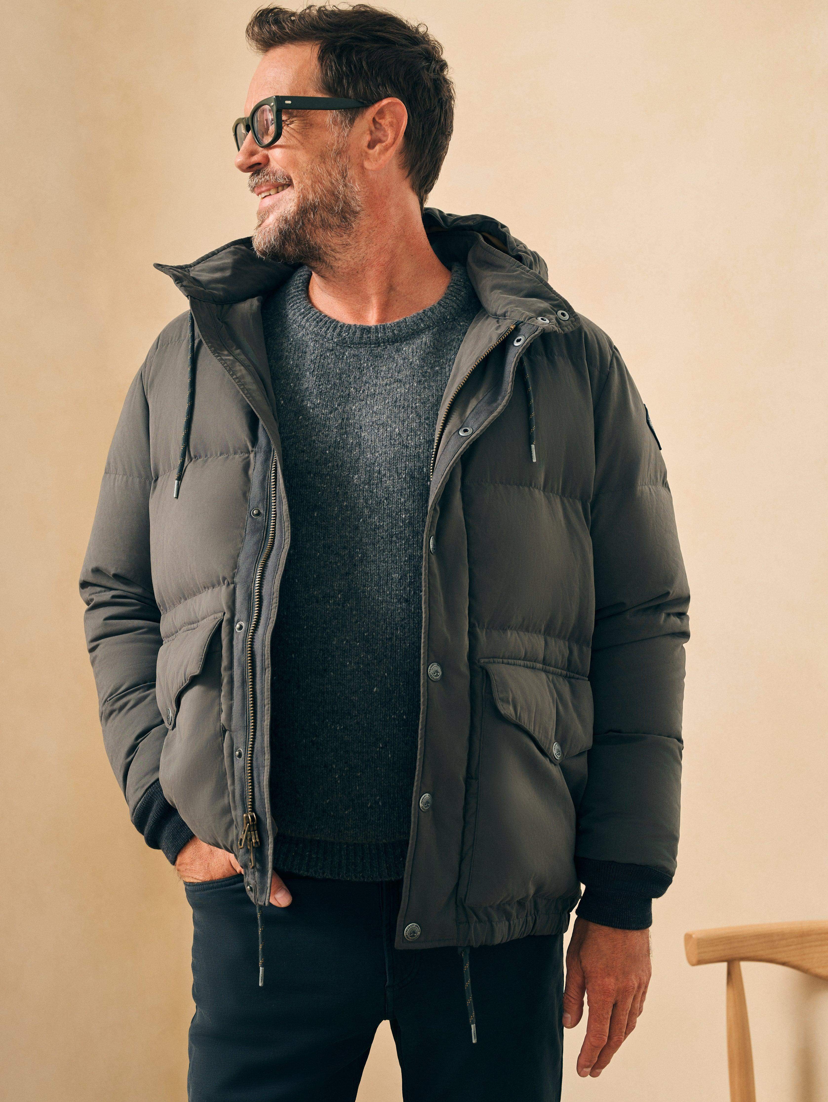 Expedition Down Parka Faded Black Faherty Brand