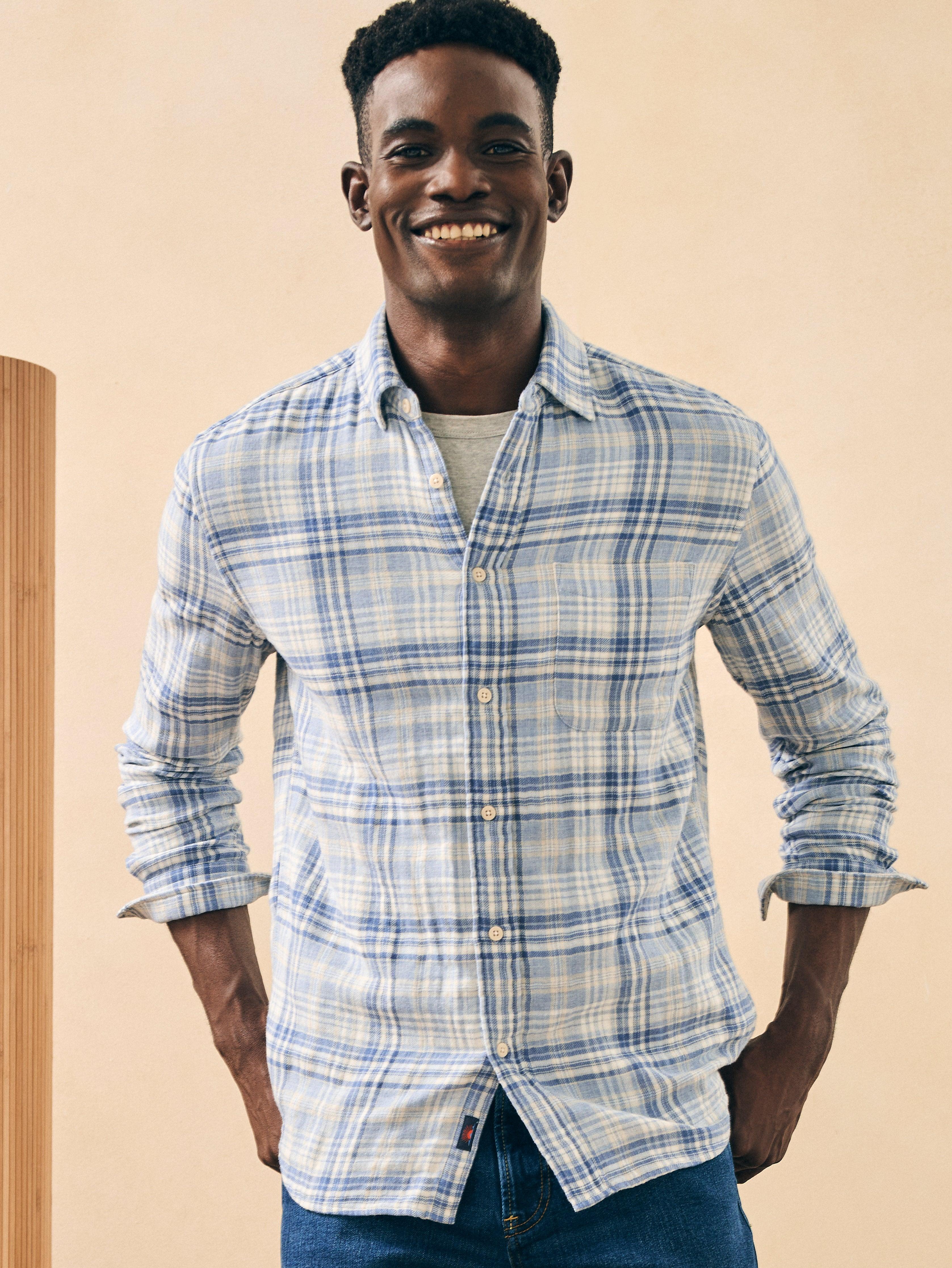 Doublecloth Shirt - Ocean Glacier Plaid