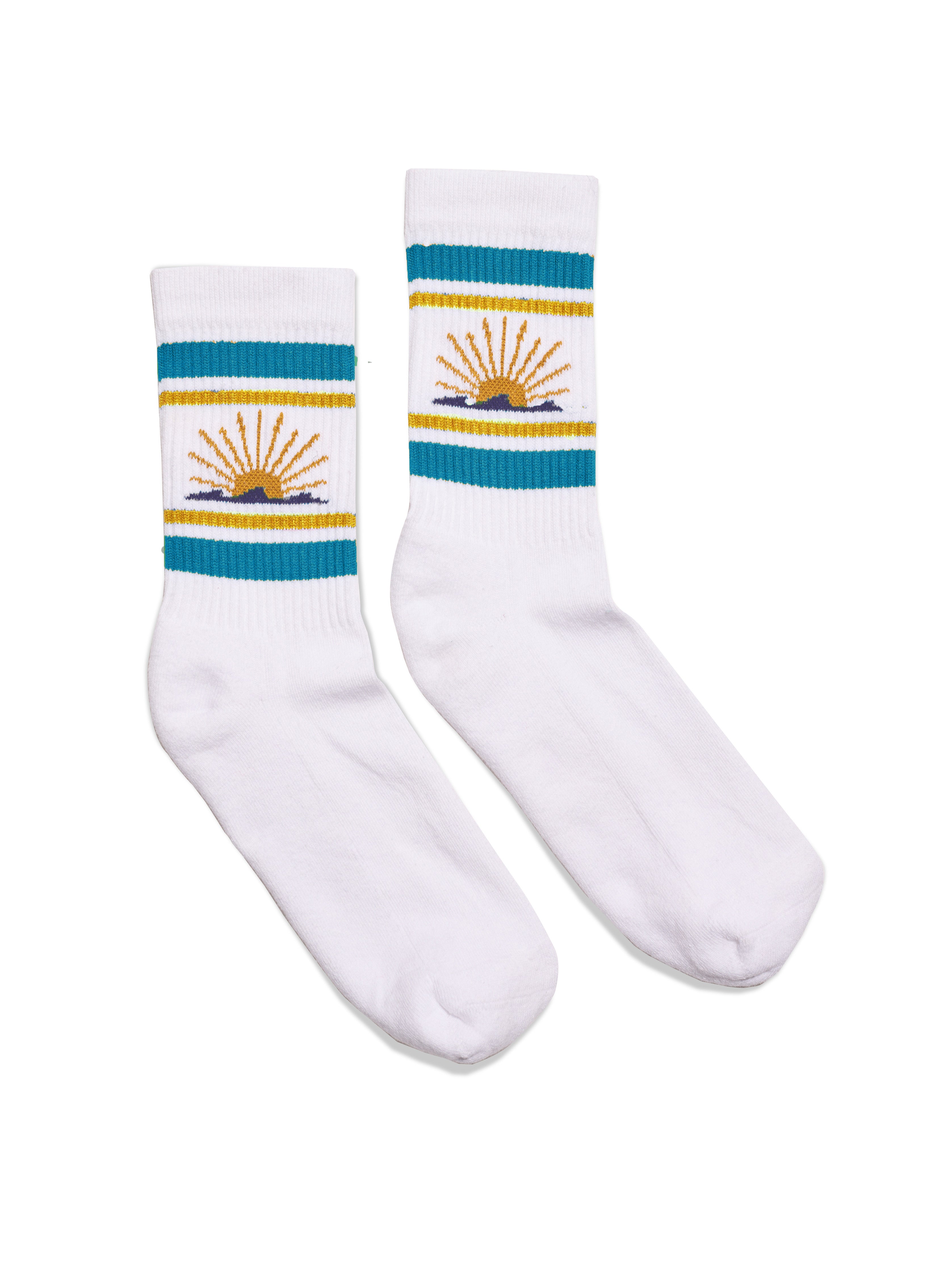 Sun & Waves™ Sock - Teal Sunrise