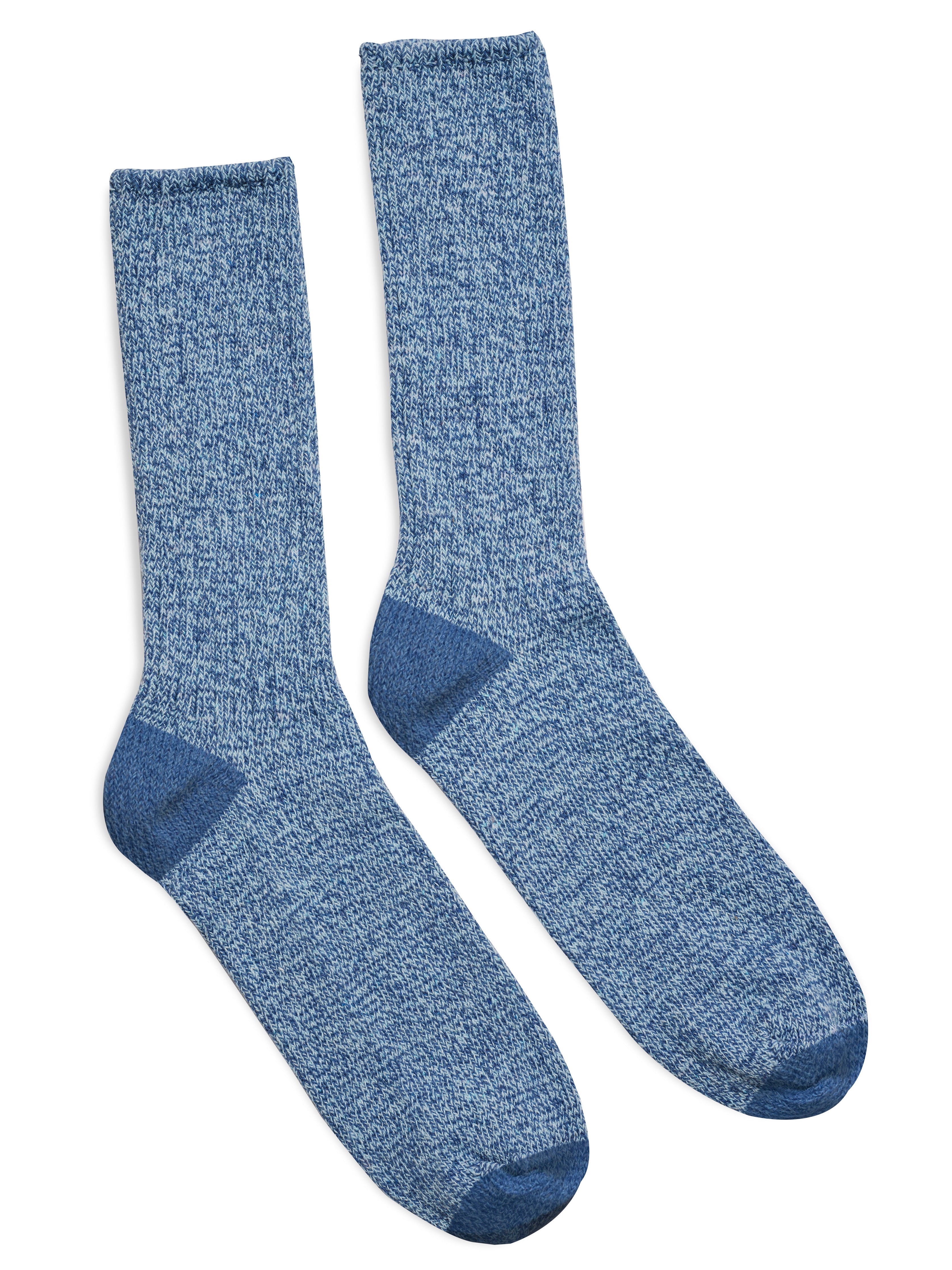 Marled Slub Sock - Blue Sky Marl