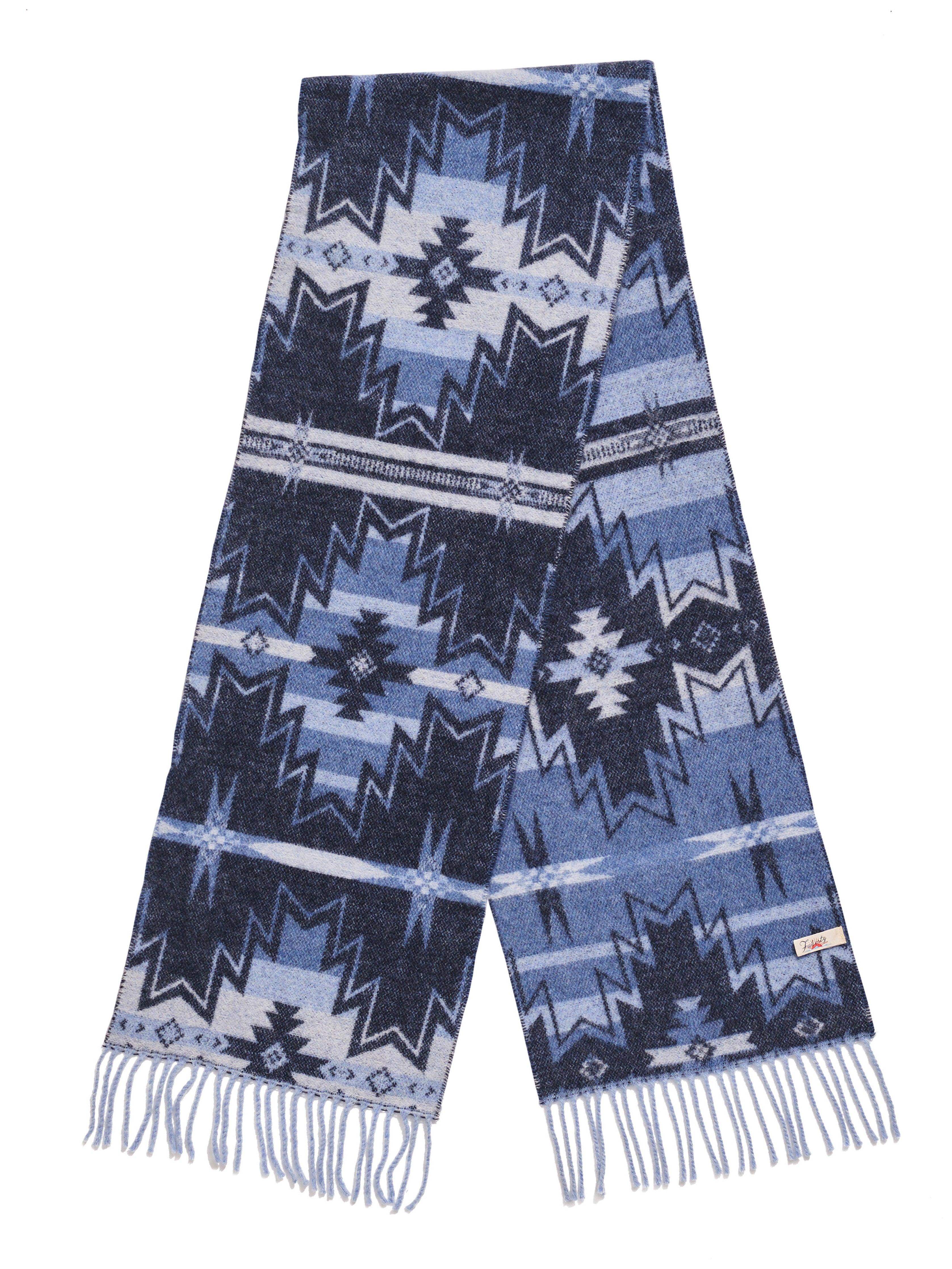 Doug Good Feather Stream Waters Star Nation Scarf - Blue