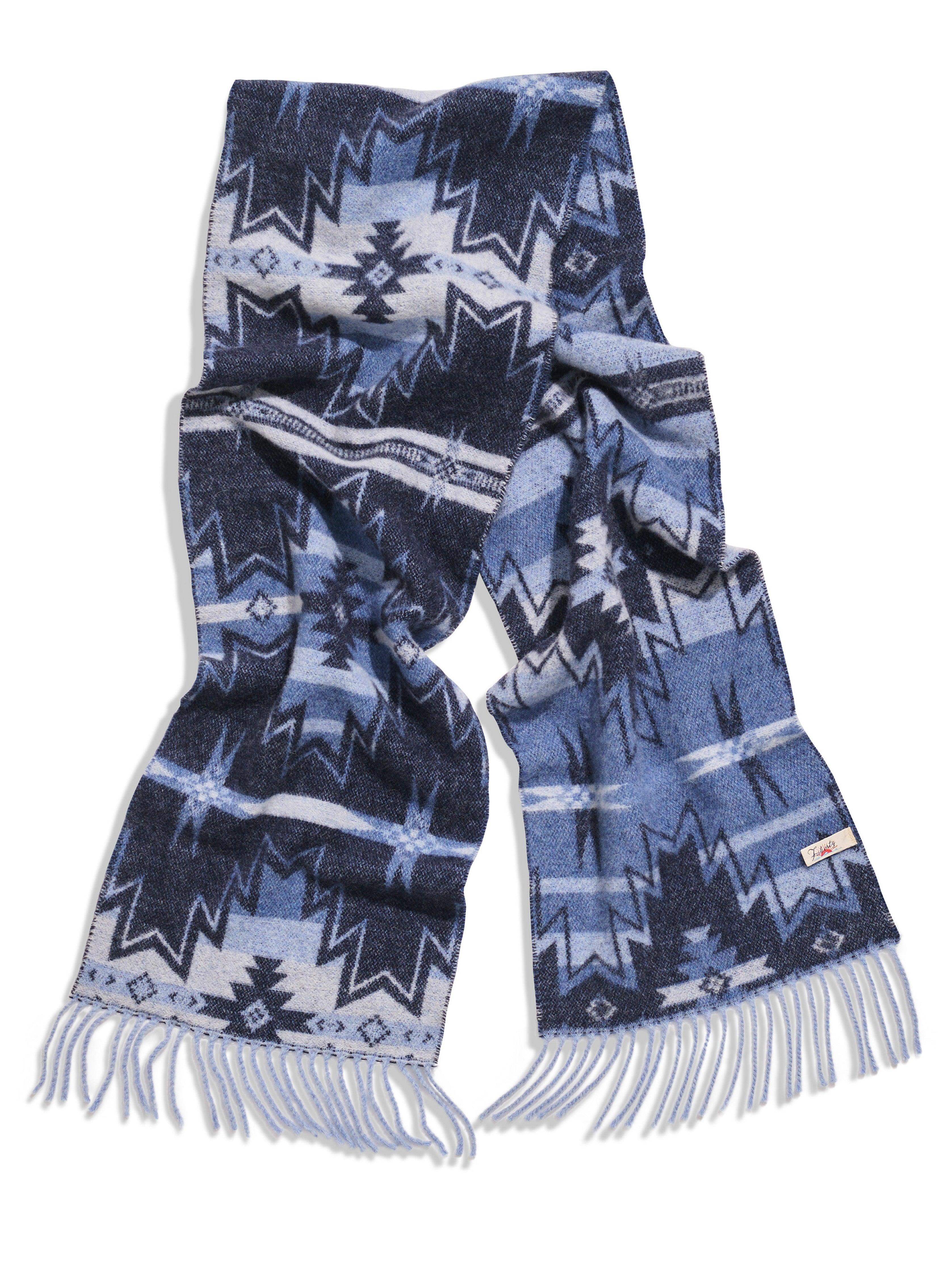 Doug Good Feather Stream Waters Star Nation Scarf - Blue