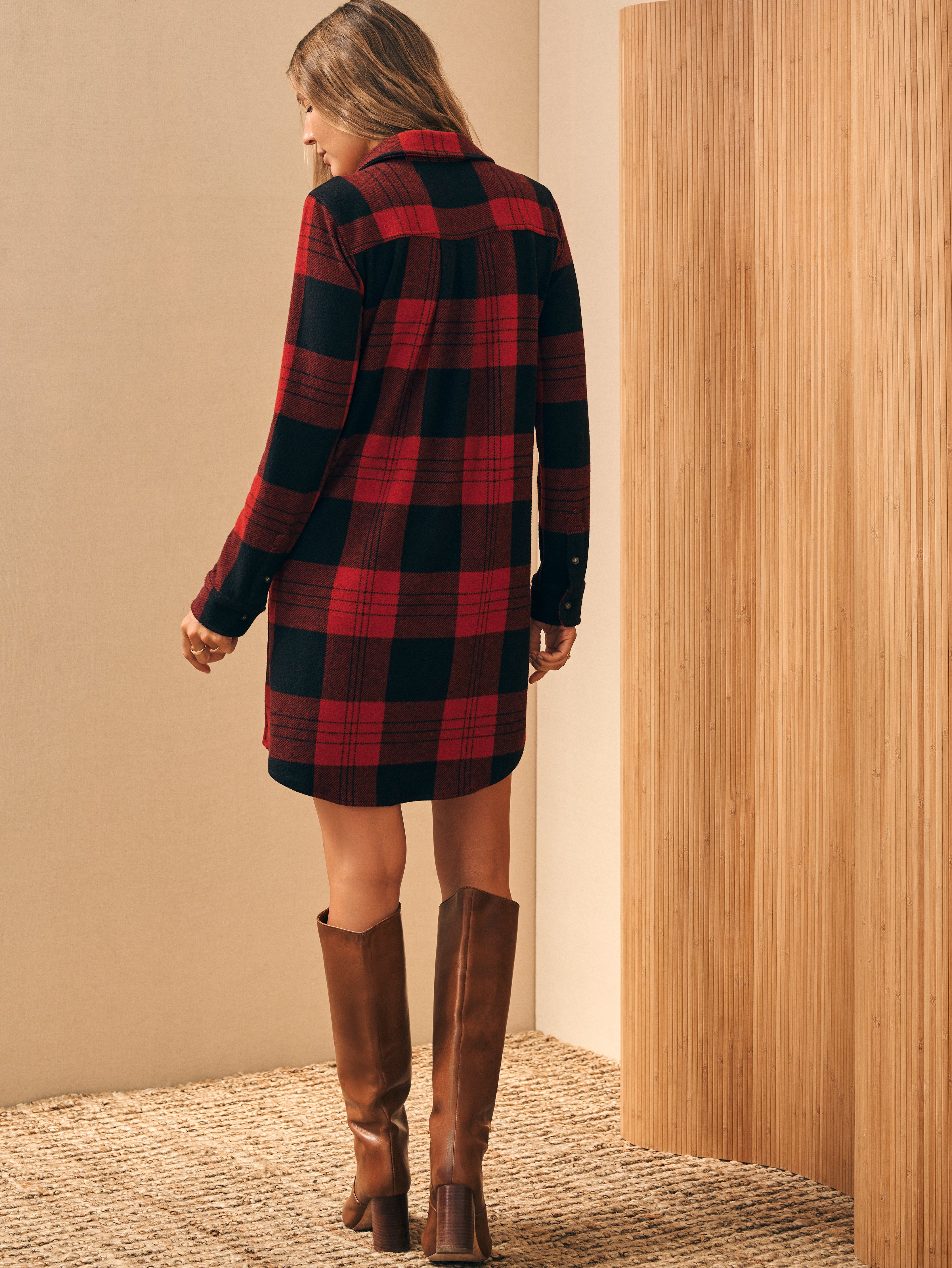 Legend™ Sweater Dress - Orchard House Plaid