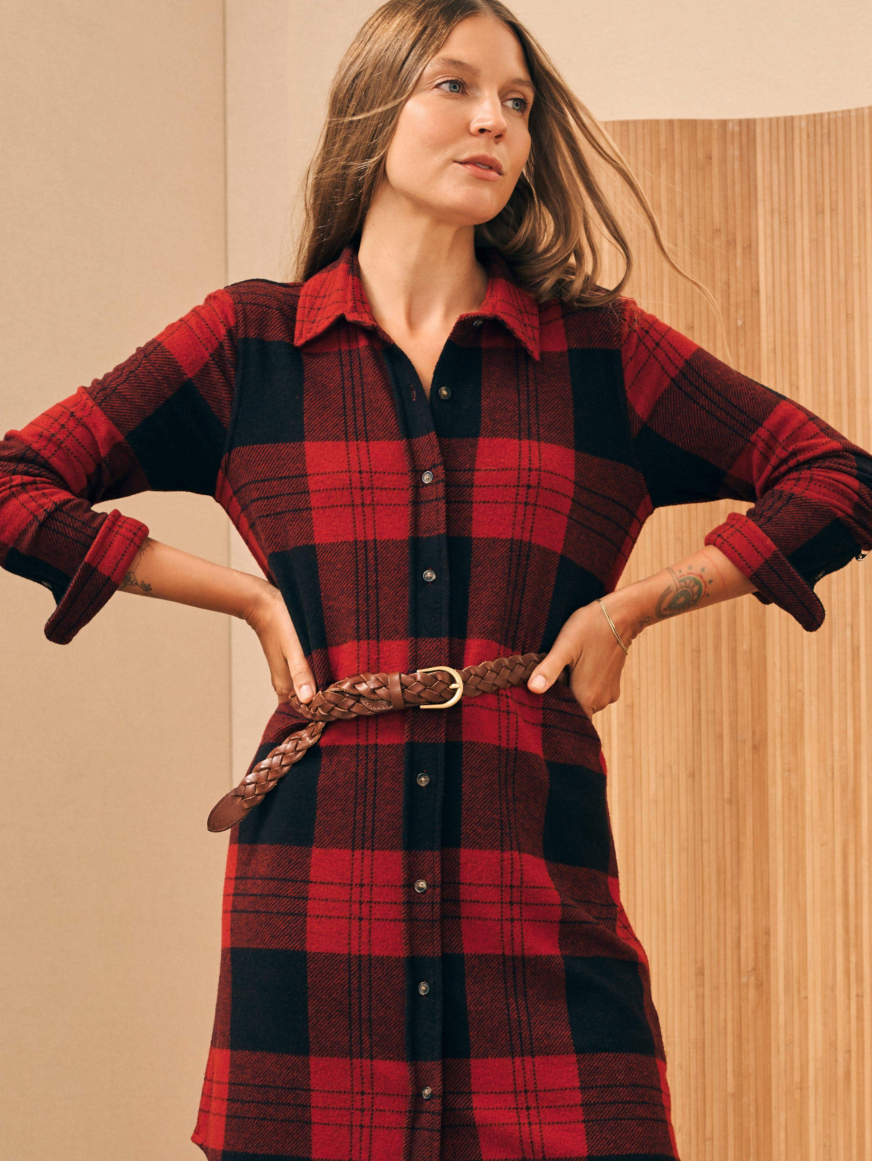 Legend™ Sweater Dress - Orchard House Plaid