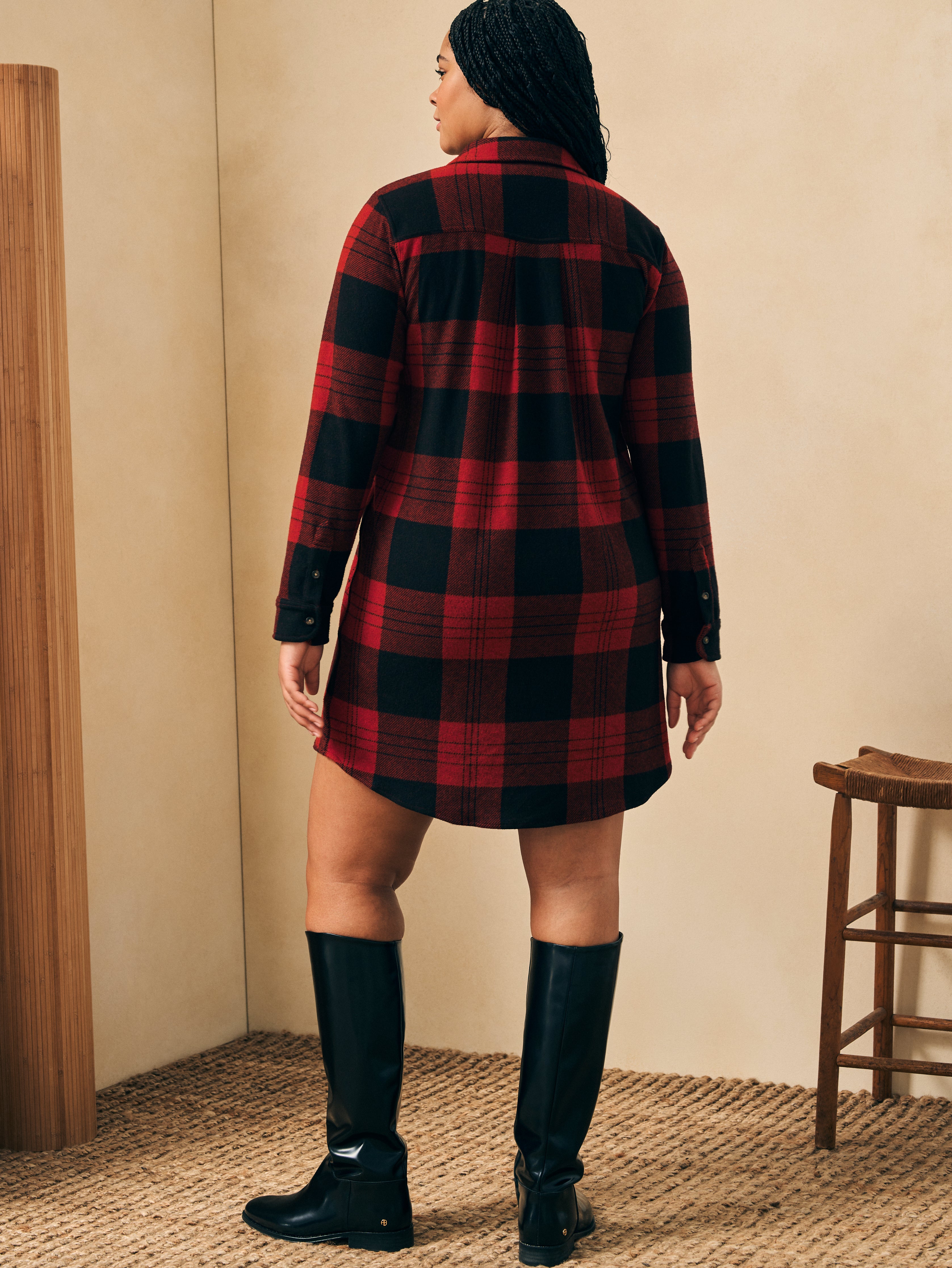 Legend™ Sweater Dress - Orchard House Plaid