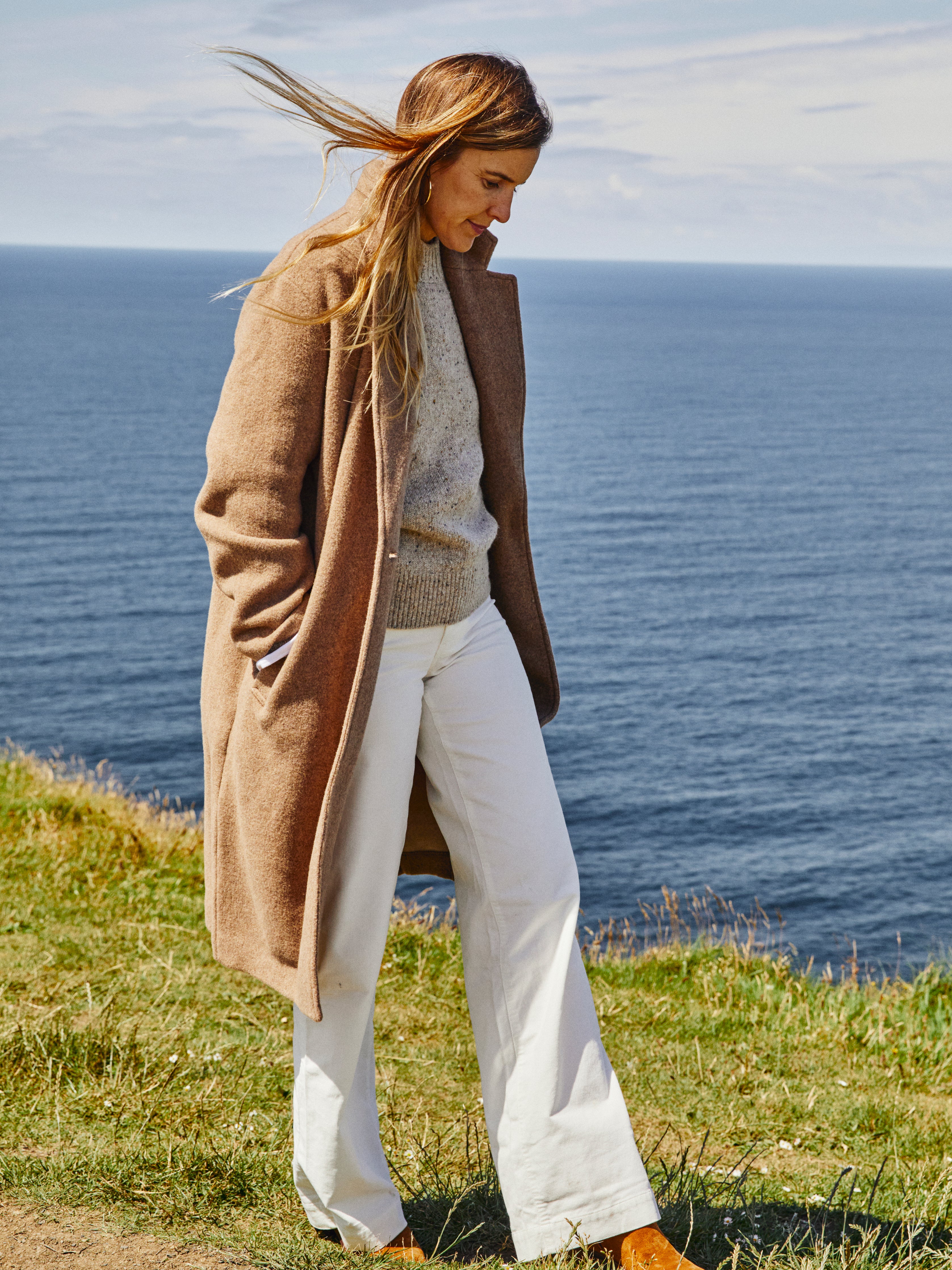 The Atlantic Knit Coat - Cappuccino