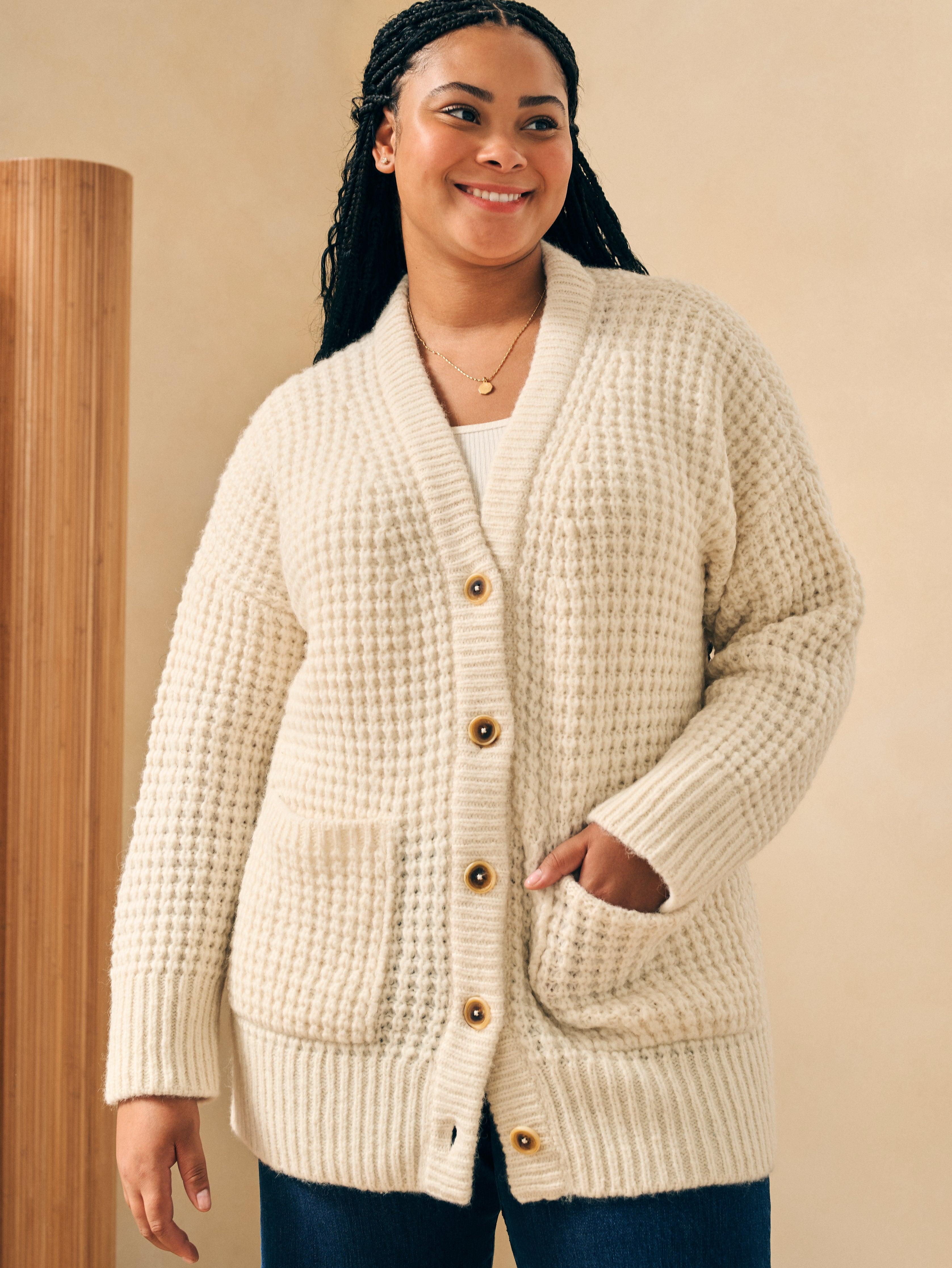 Frost Waffle Cardigan