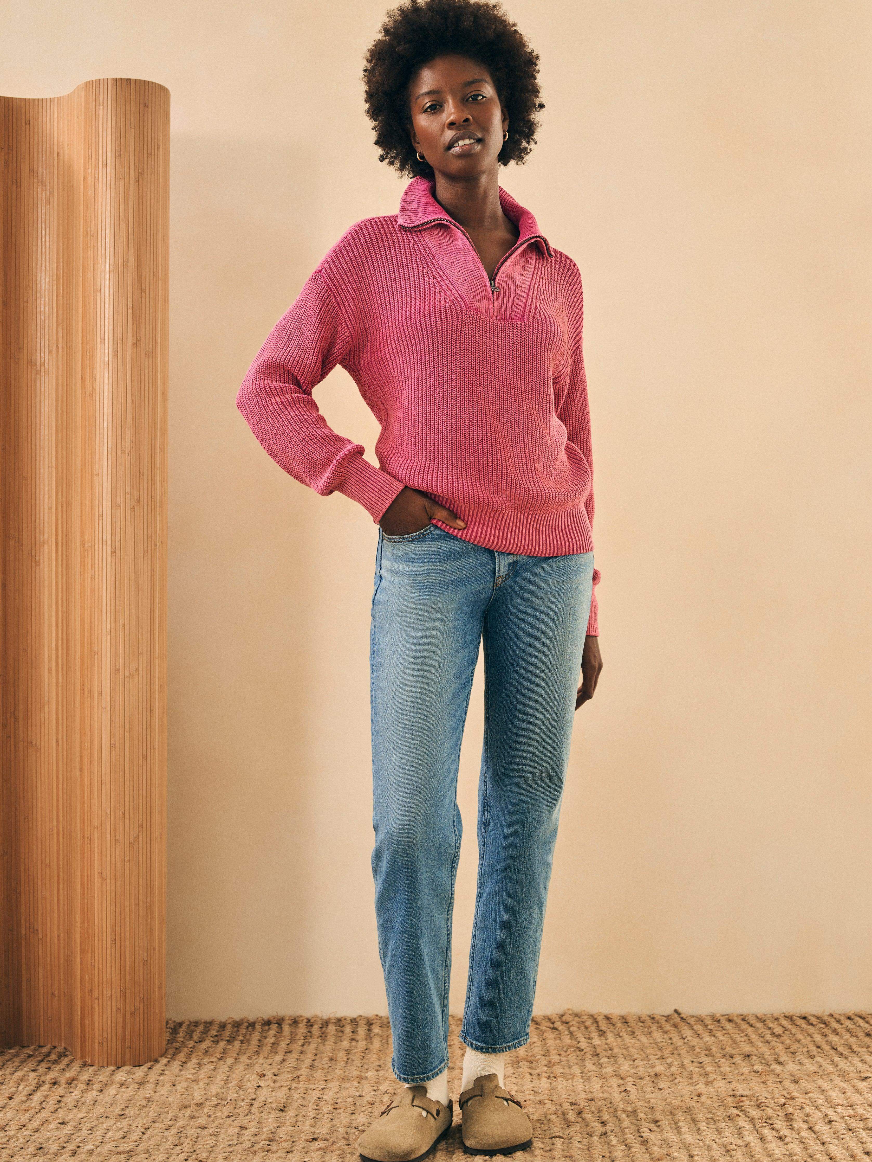 Sunwashed Mariner Sweater - Festival Fushia