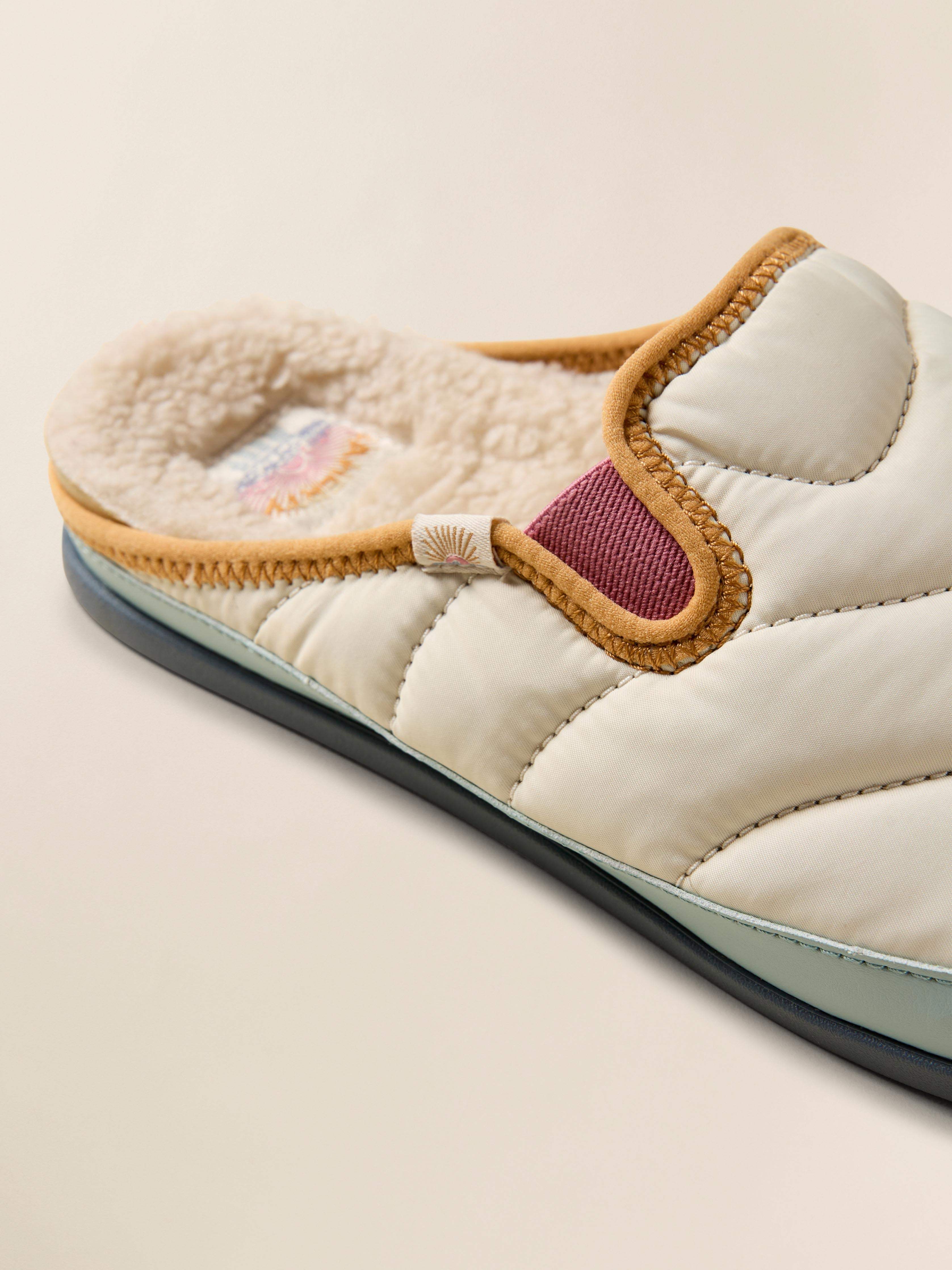 Faherty X Reef Women's Slipper Scuff - Ivory