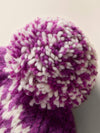 Valley Fairisle Pom Beanie - Purple Fairisle