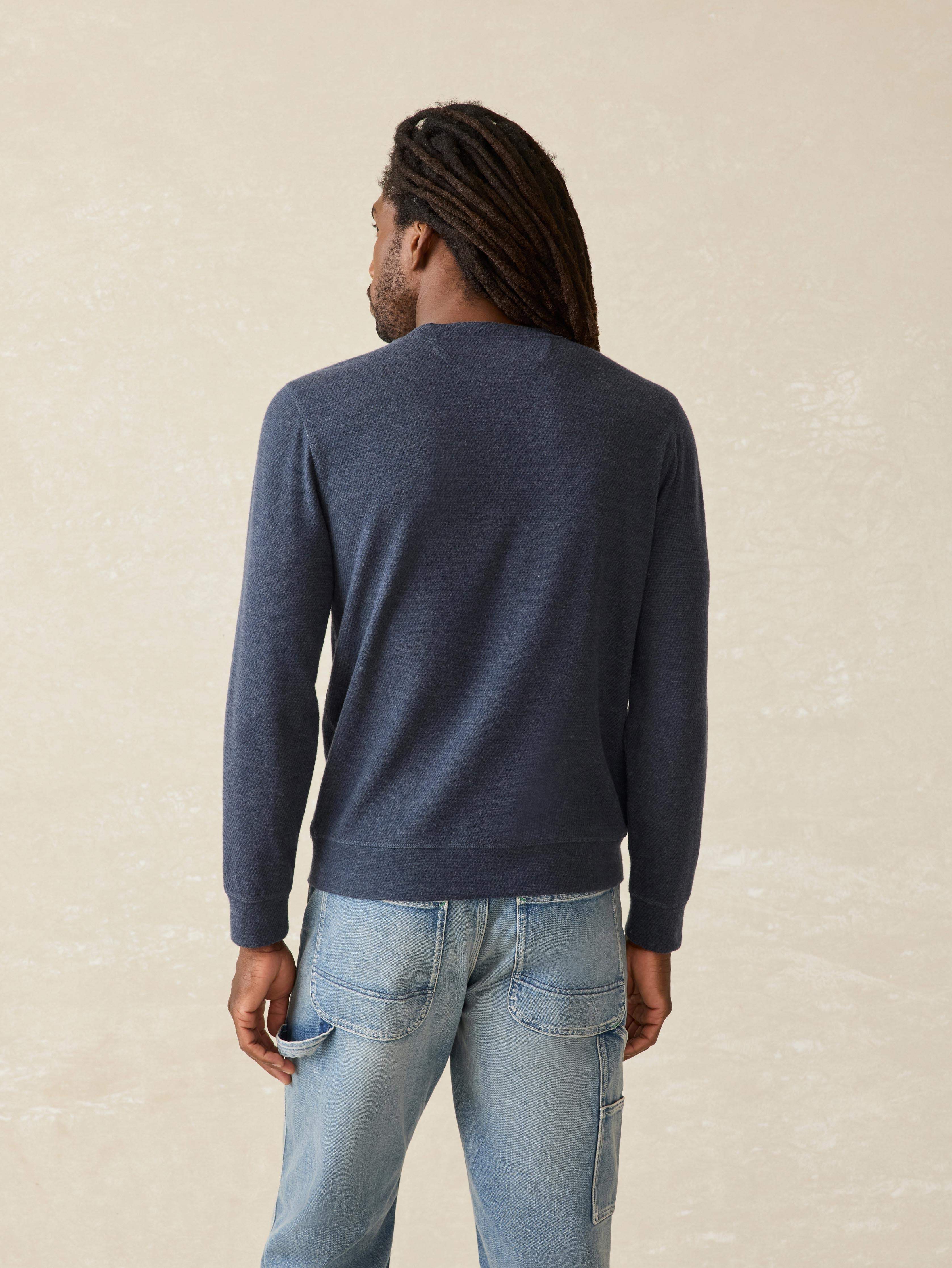 Legend™ Surf Stripe Sweater Crew - Brighton Navy