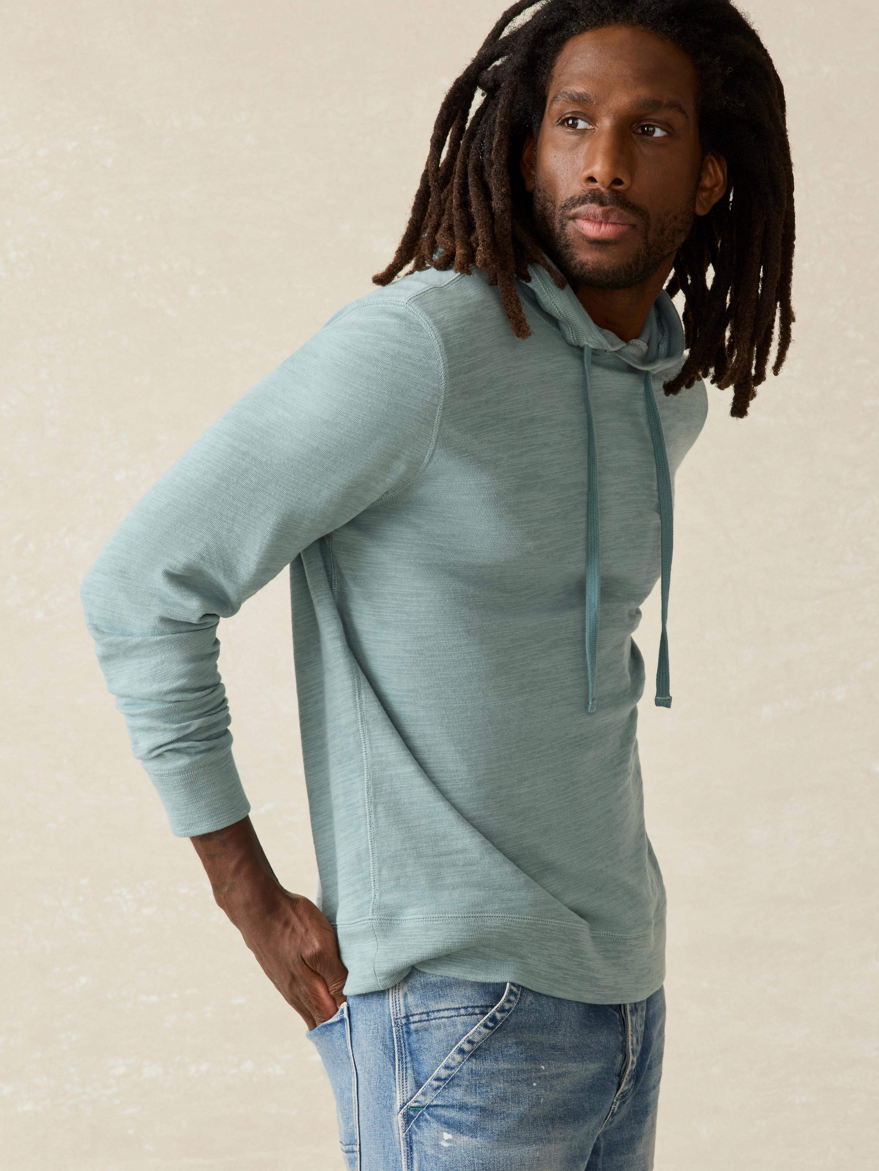 Sunwashed Slub Hoodie - Ocean Glass