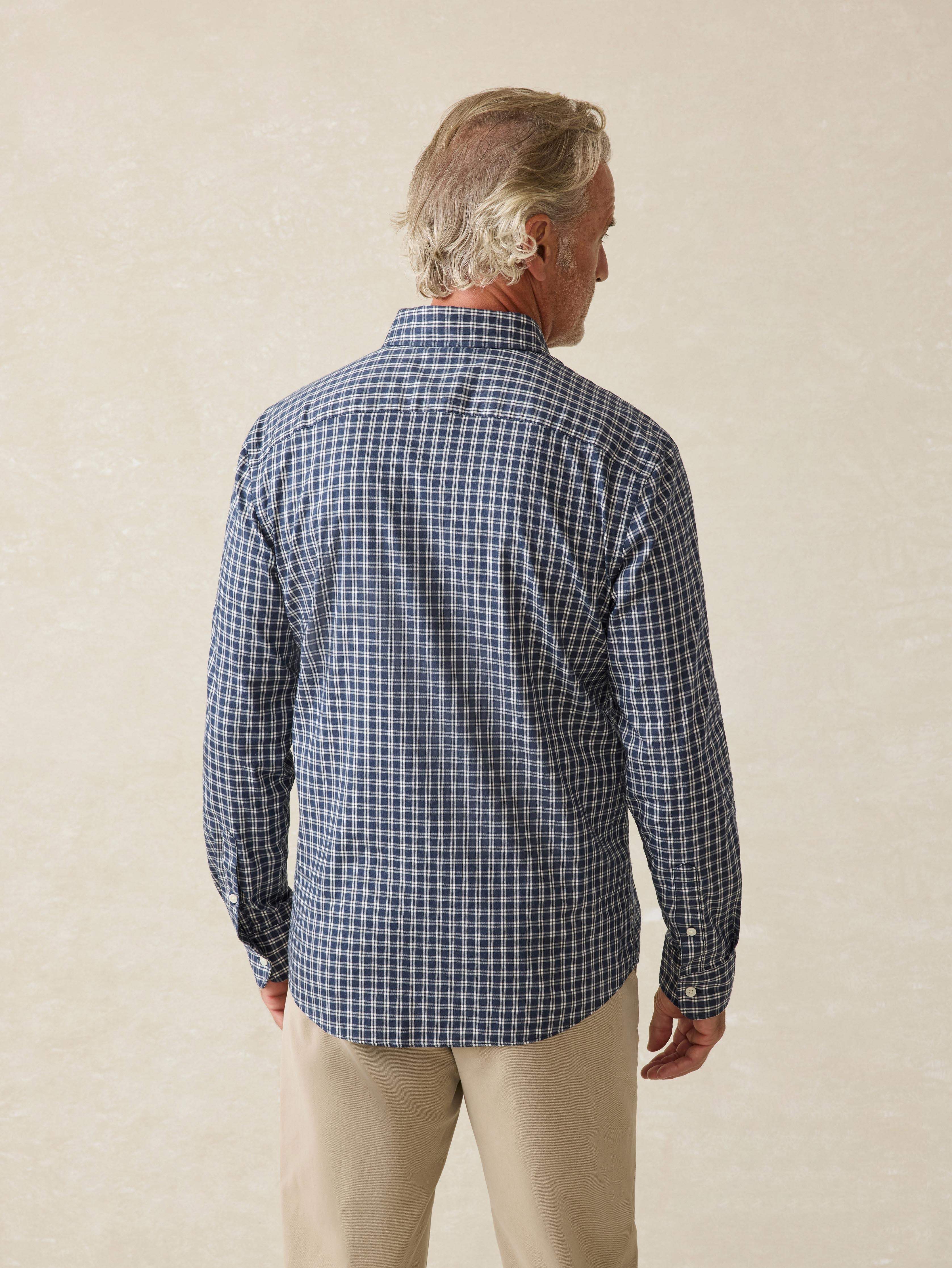 Movement™ Shirt - Navy White Check