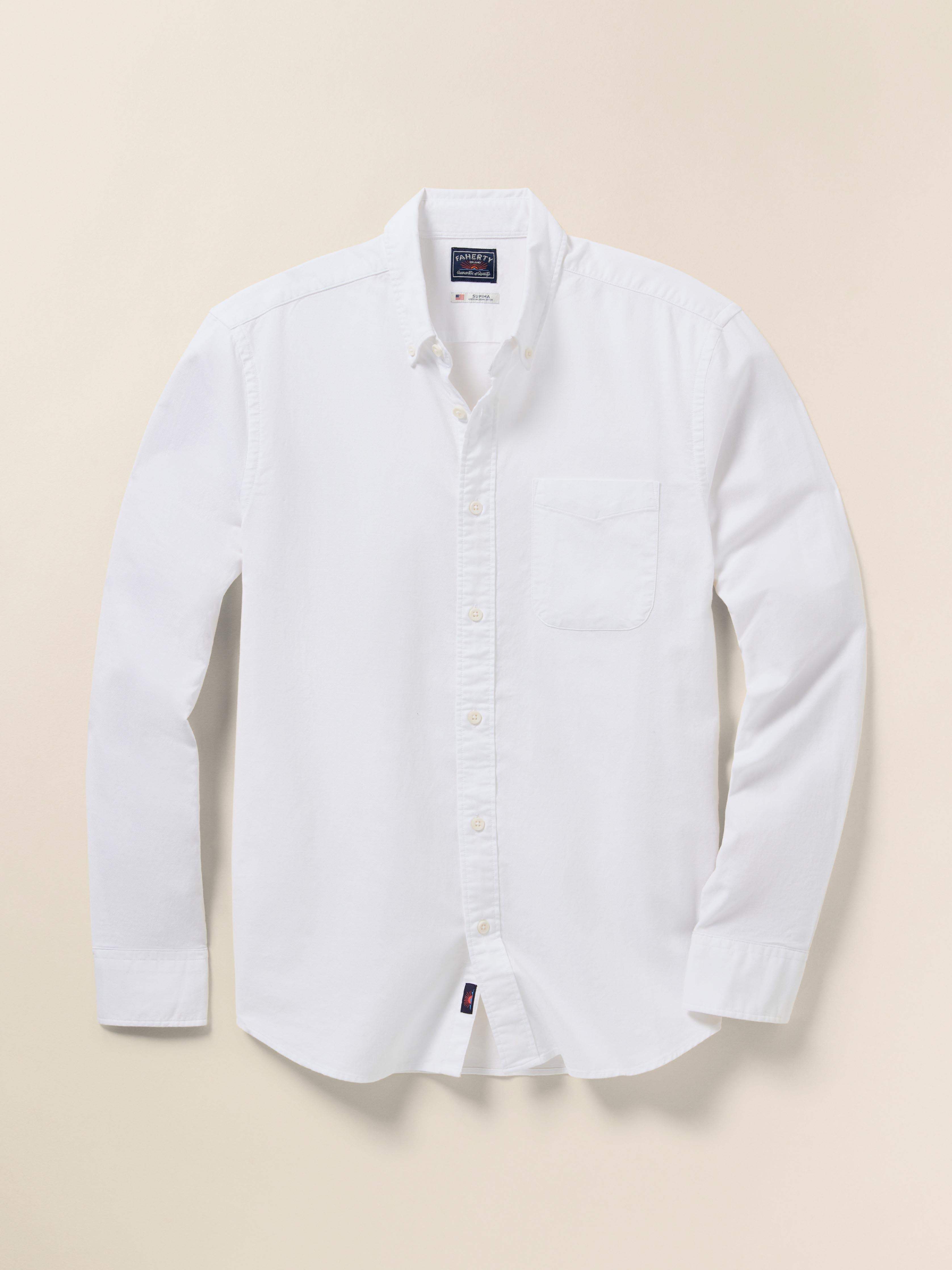 Supima Oxford Shirt - Pure White