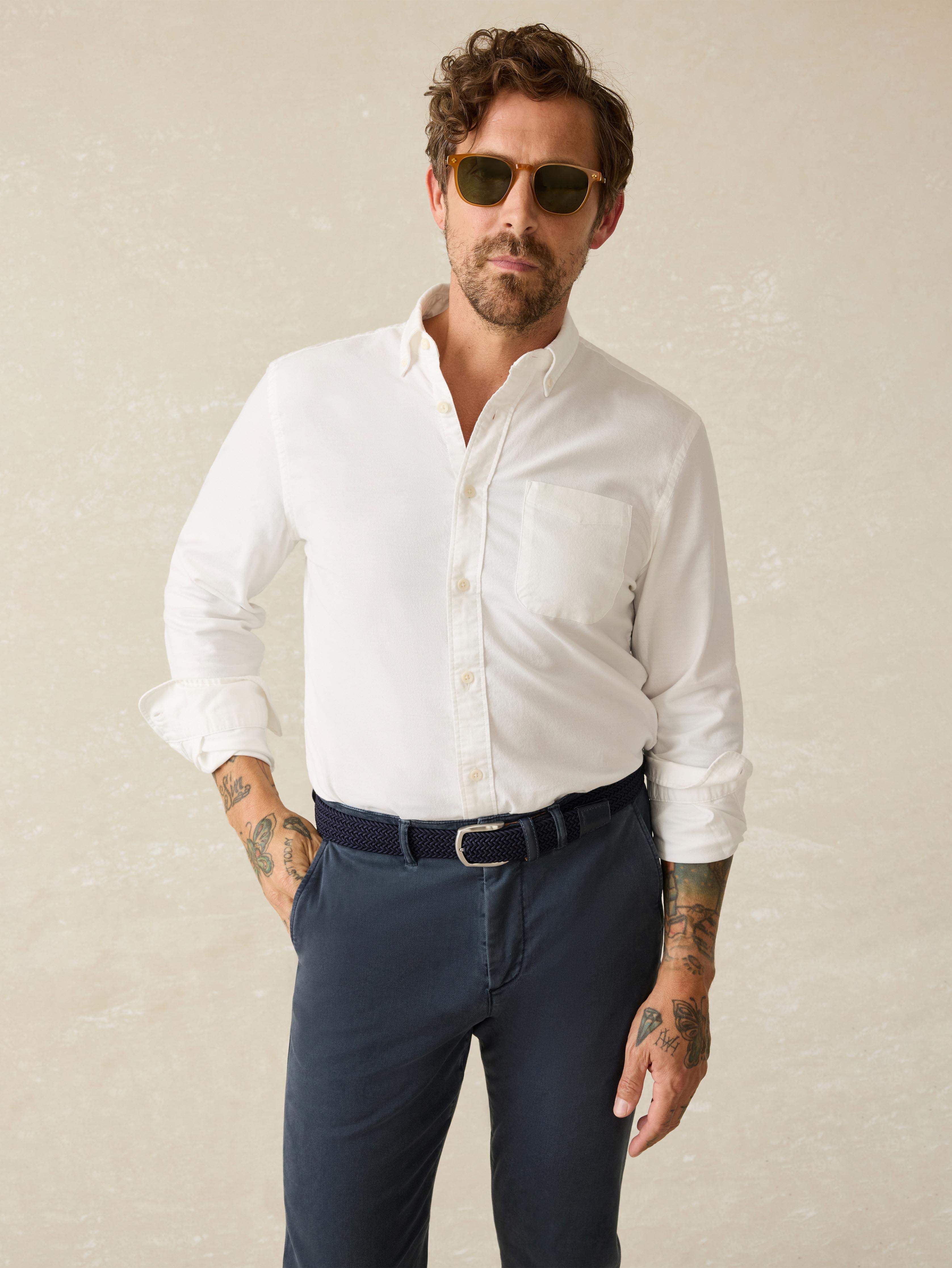 Supima Oxford Shirt - Pure White