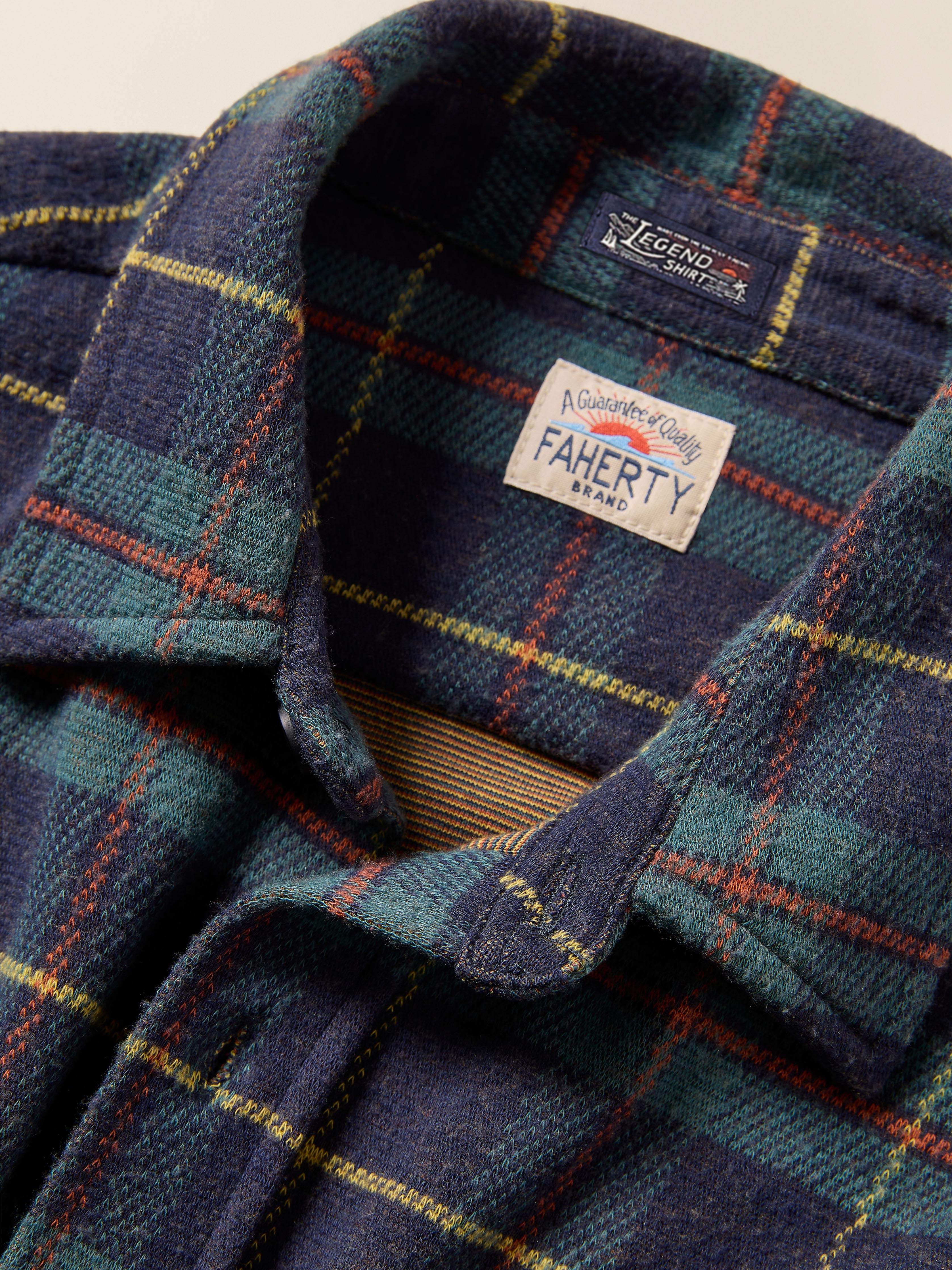 Legend™ Sweater Shirt - Mossy Elm Plaid | Faherty Brand