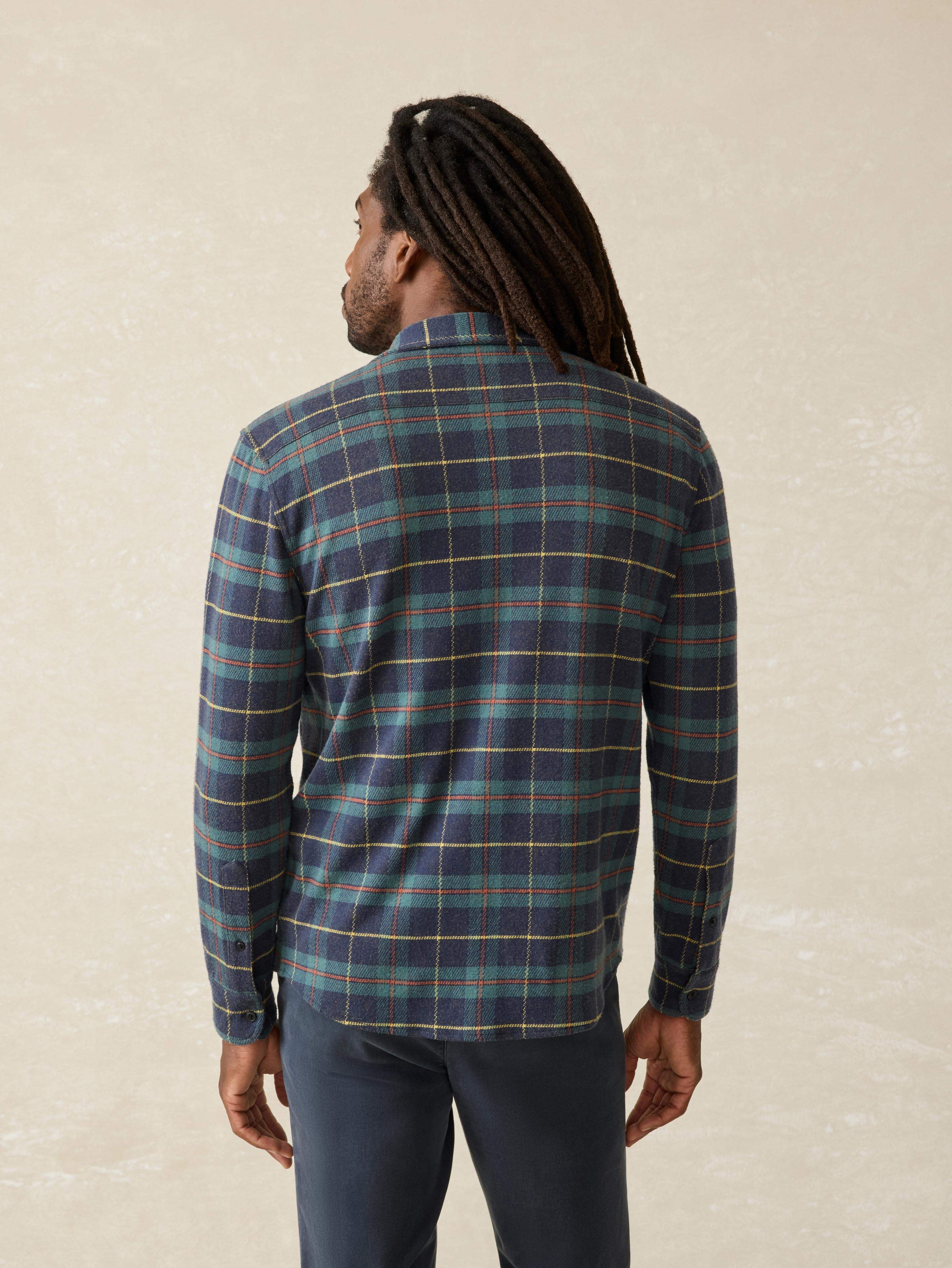 Legend™ Sweater Shirt - Mossy Elm Plaid