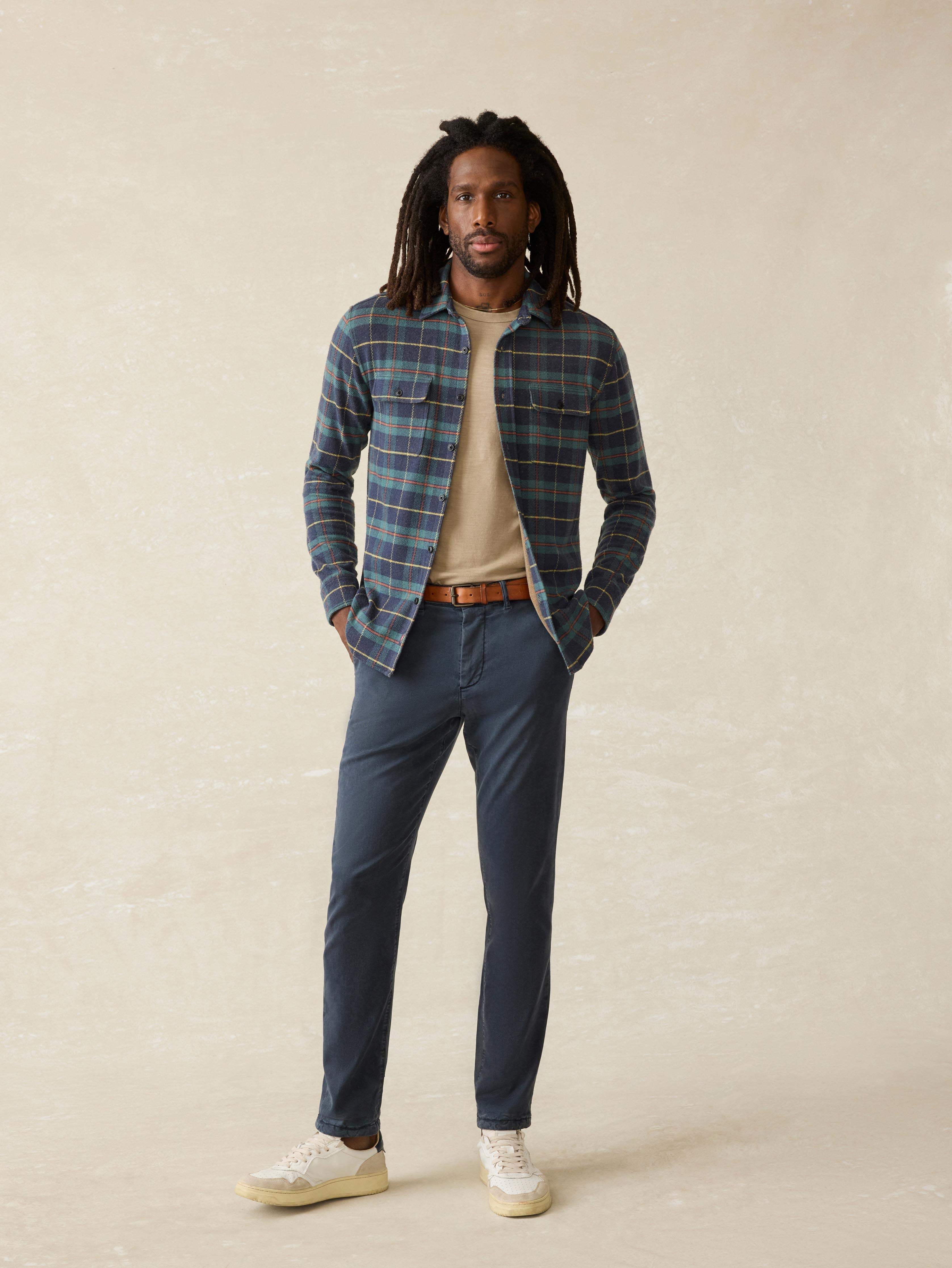 Legend™ Sweater Shirt - Mossy Elm Plaid